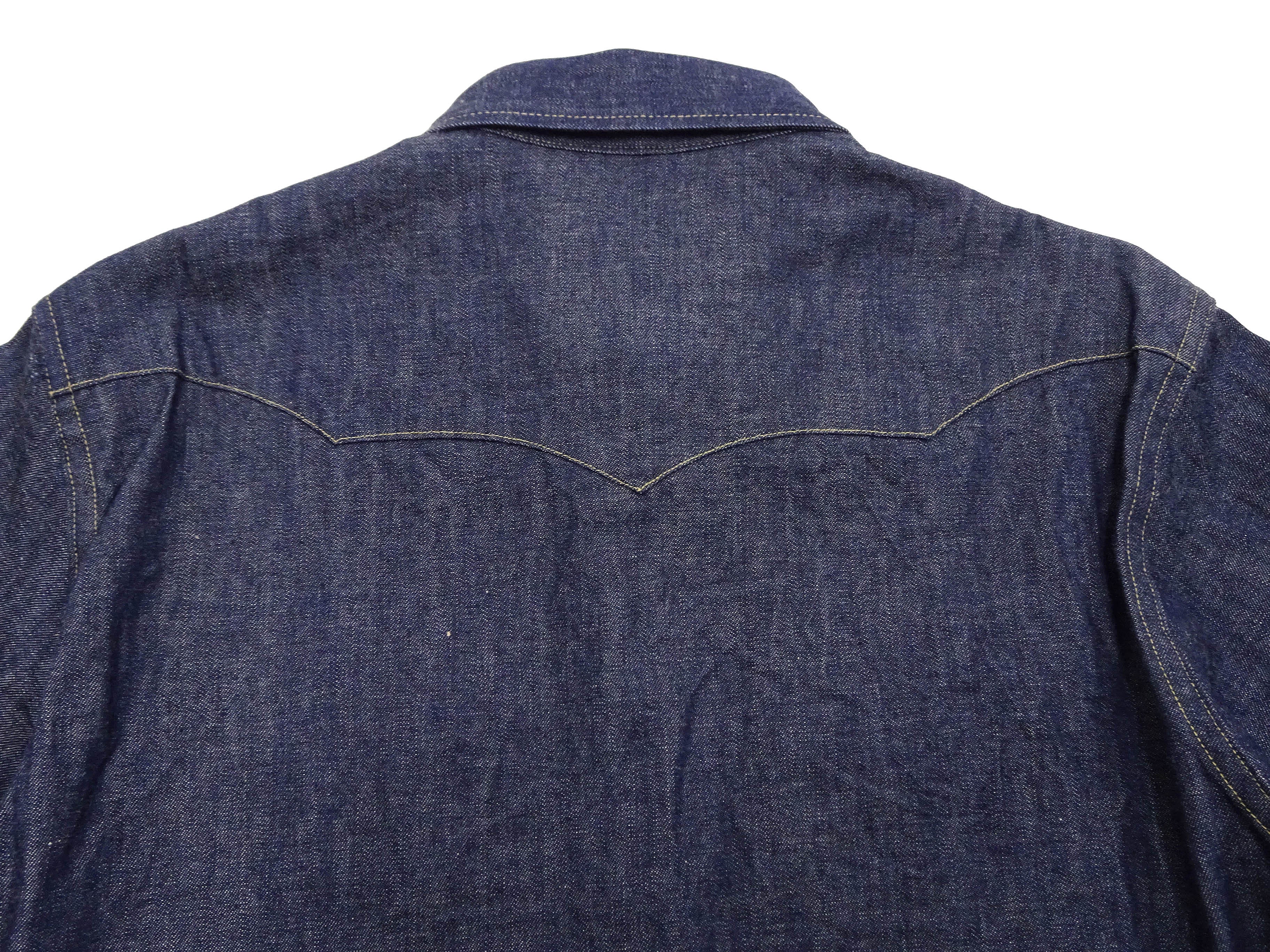Men's Sugar Cane Denim Shirt - Casual Long Sleeve Button Up Western Jean Shirt in Blue Indigo | SC28190 421 One Wash | Perfect for Outdoor Adventures & Casual Wear
