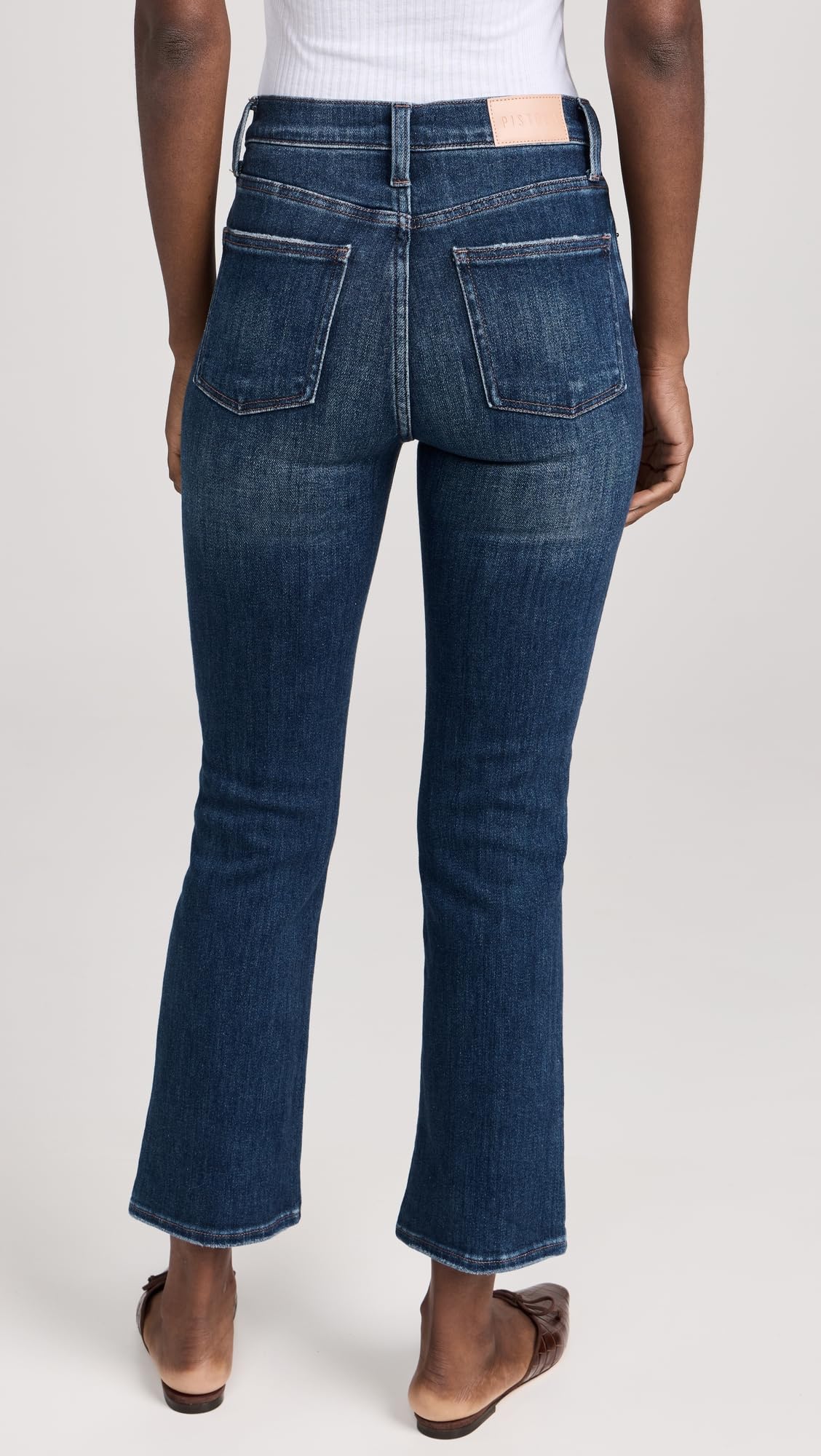 Women's High-Rise Bootcut Jeans - Pistola Denim Lennon Cropped Stretch Denim Pants for Casual Wear & Night Out