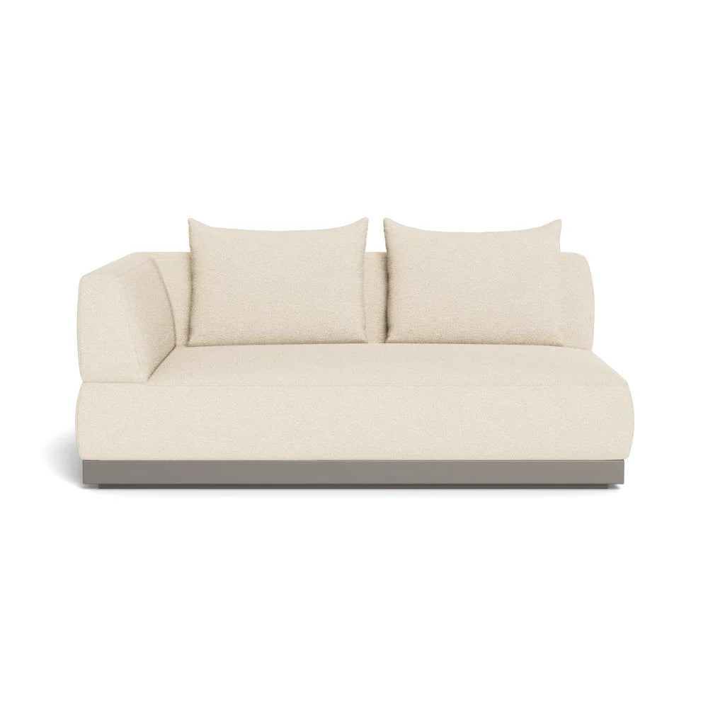 Amalfi 2-Seat Left-Arm Outdoor Sectional Sofa Set - Weather-Resistant Patio Furniture for Garden, Poolside & Backyard Relaxation