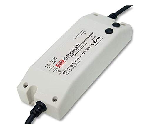62.1W 54V 1.15A Adjustable Dimmable LED Power Supply Driver - Perfect for LED Strip Lights, Signage & Landscape Lighting