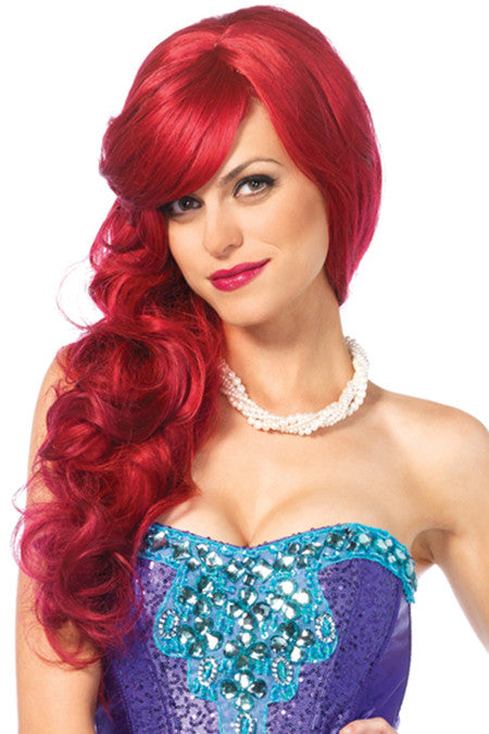 Long Wavy Red Wig for Women - Natural Looking Synthetic Hairpiece for Cosplay, Halloween & Costume Parties - Perfect for Daily Wear & Special Events