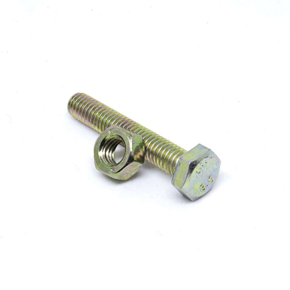Black Hex Head Bolt & Nut UNC M12 x 50 - Heavy Duty Fasteners for Automotive, Machinery & Construction Projects
