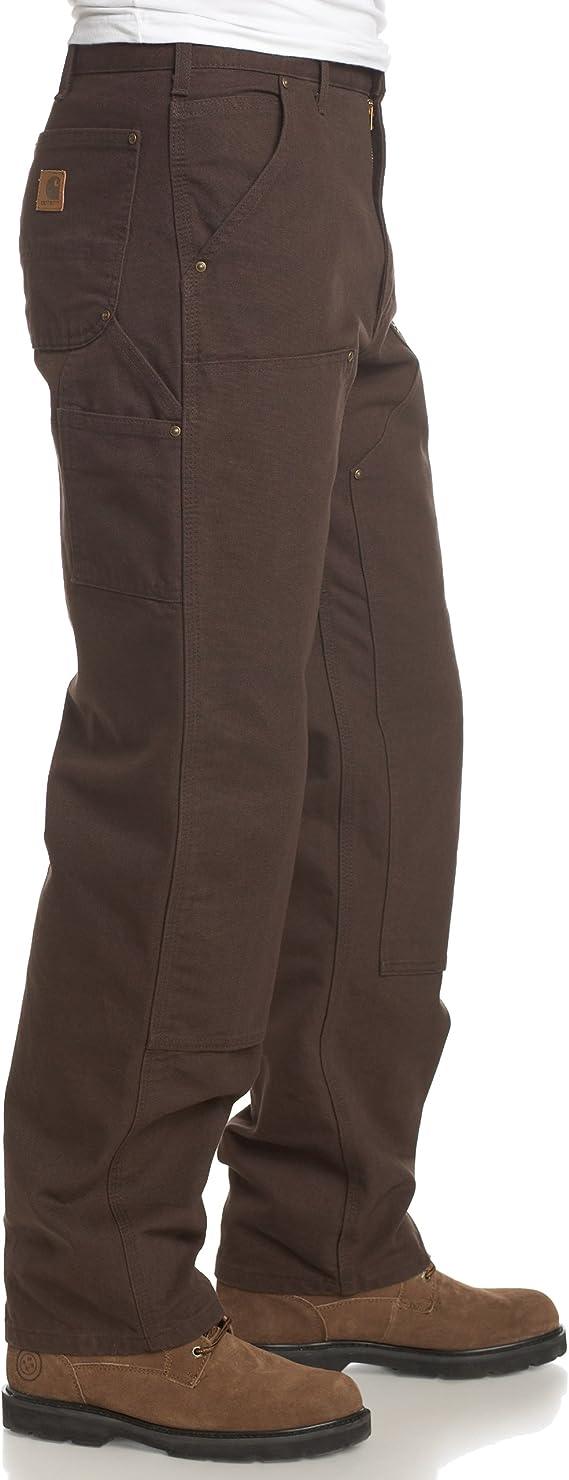 B136 Washed Duck Double Front Dungaree Overalls - Dark Brown Workwear for Men & Women | Durable Denim Bib Overalls for Farming, Construction & Outdoor Activities