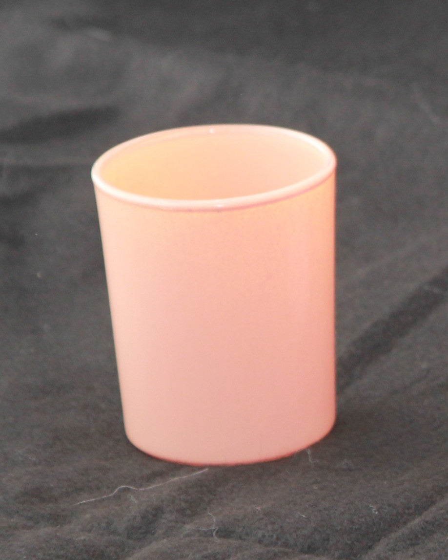 10 Pack Champagne Pale Pink Glass Votive Tealight Candle Holders - Elegant Wedding Centerpieces, Christmas Party Decor, Bridal Shower & Valentine's Day Decorations - Perfect for Romantic Dinners, Holiday Tablescapes & Special Events