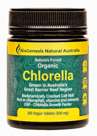 Biogenesis Organic Chlorella Tablets - Premium Superfood Supplement for Detox & Immune Support | Vegan, Non-GMO | Boost Energy & Wellness for Active Lifestyles