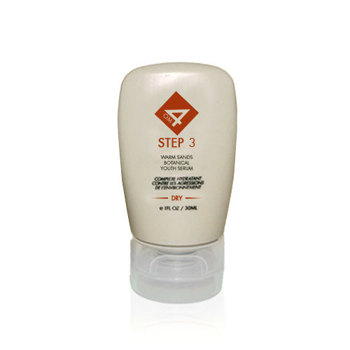 Organic OM4 Dry Step 3: Warm Sands Botanical Youth Serum for Men - Anti-Aging Face Moisturizer with Natural Ingredients | Perfect for Daily Skincare Routine & Reducing Fine Lines