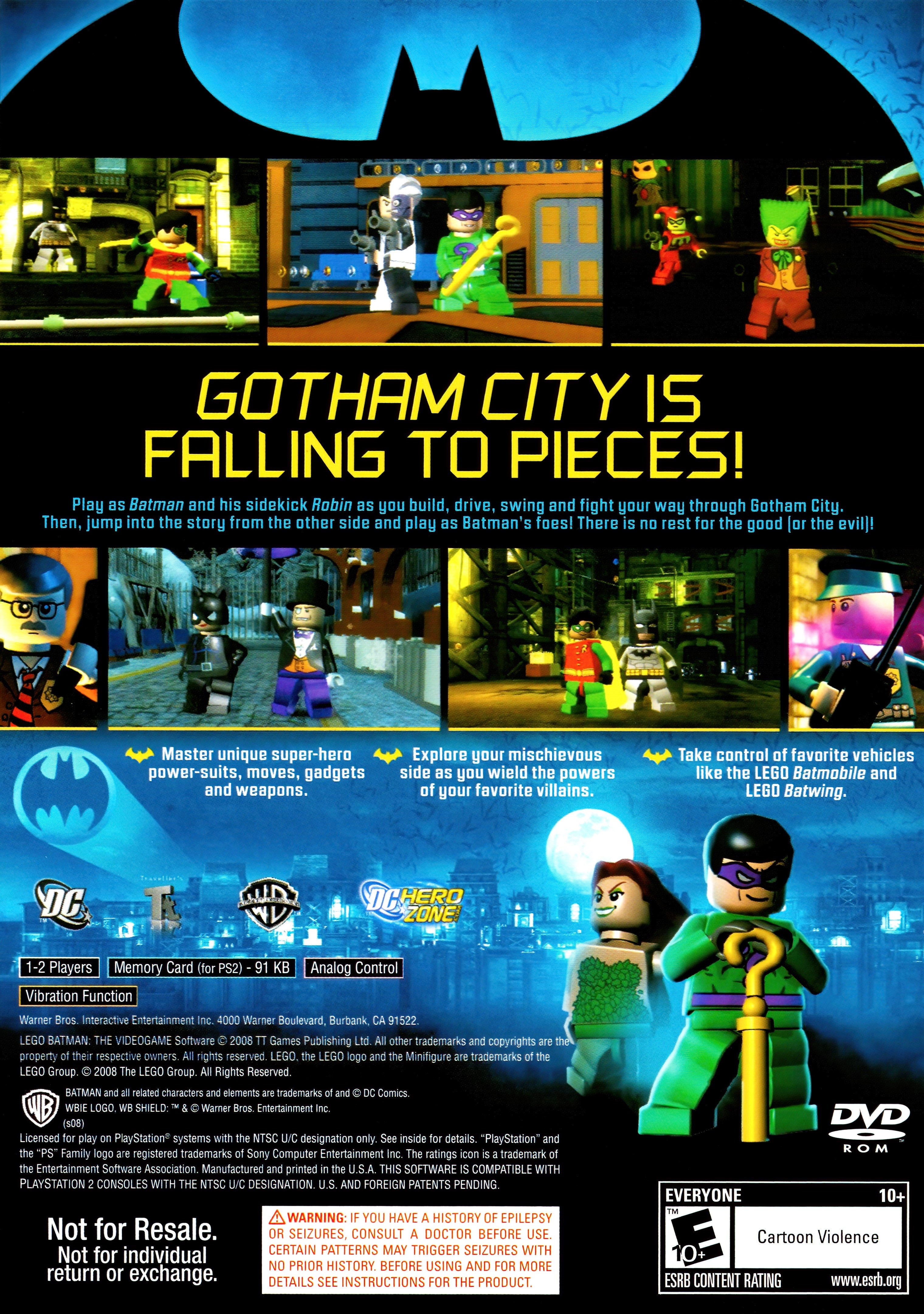 Pre-Owned LEGO Batman PS2 Video Game - Retro Gaming Collectible for Kids & Adults | Perfect for Gift, Party & Nostalgic Play