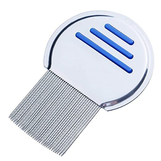 BELLAS Stainless Steel Lice Comb for Head Lice and Egg Removal - Durable Nit Comb for Kids & Adults - Pack of 1 - Perfect for Home, School & Travel Use