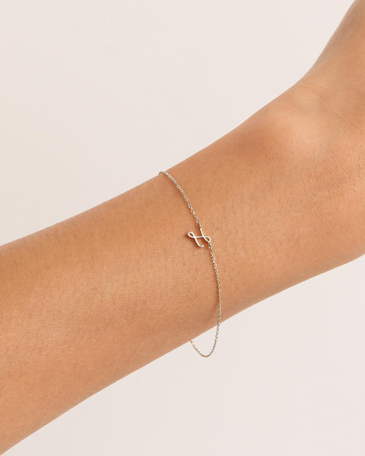 Sterling Silver Love Letter Bracelet - Engraved Romantic Gift for Her - Perfect for Anniversaries, Valentine's Day & Special Occasions