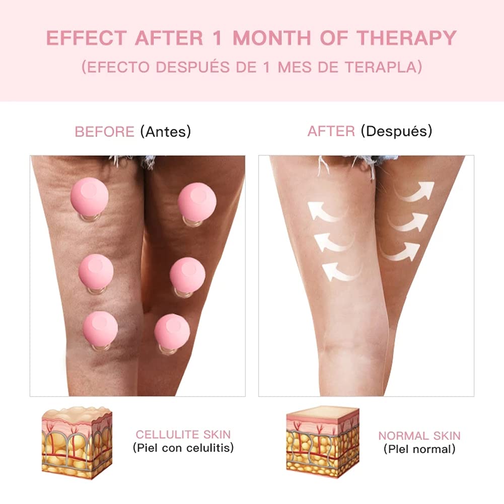 4PCS Mini Glass Face Cupping Massager Set - Facial Vacuum Suction Therapy for Cellulite, Wrinkles & Back Pain Relief - Perfect for Home Spa, Skincare Routine & Relaxation Therapy