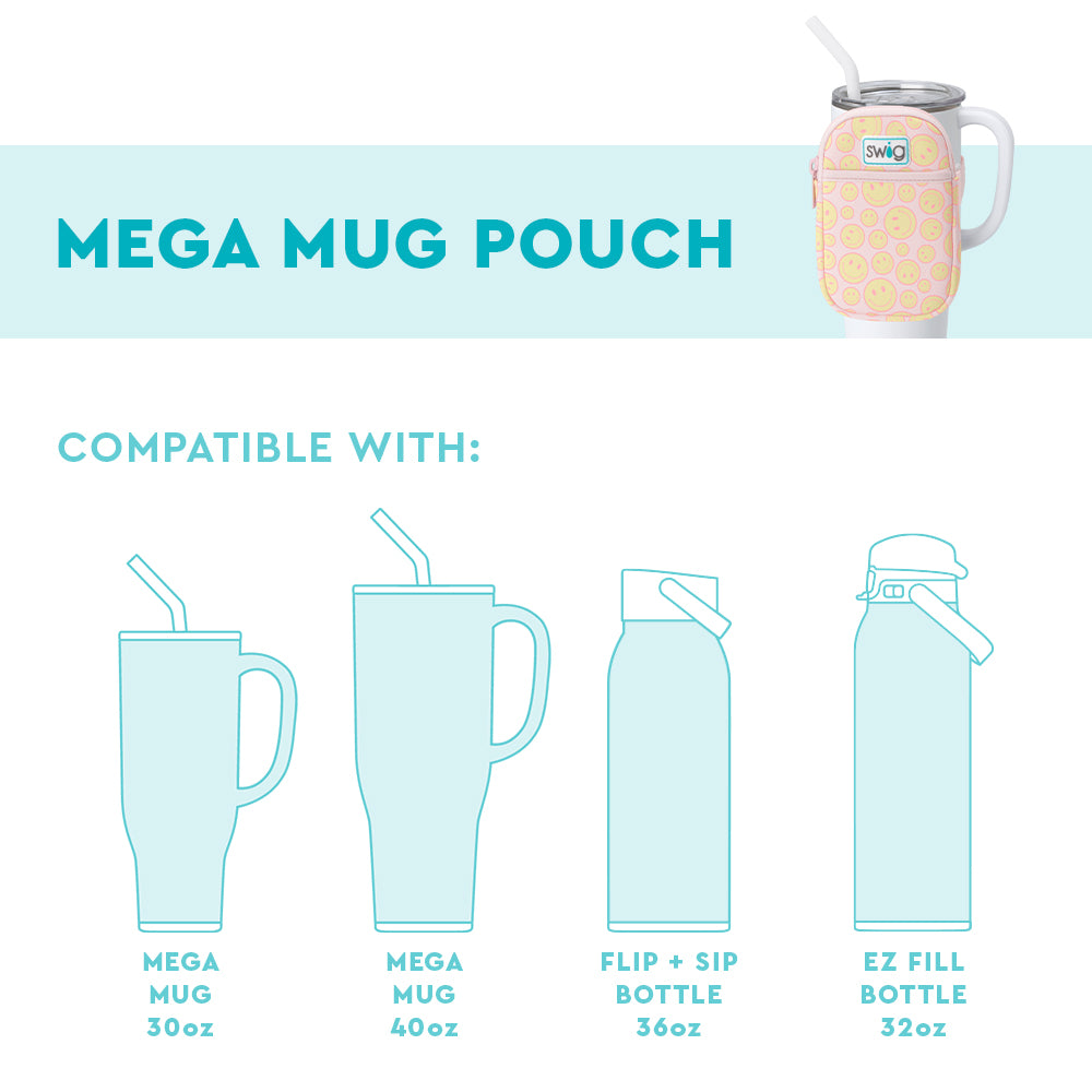 Cowgirl Coquette Mega Mug Pouch - Large Insulated Cup Holder for Western Style Travel, Camping & Rodeo Events - Perfect for Cowgirls & Country Lovers