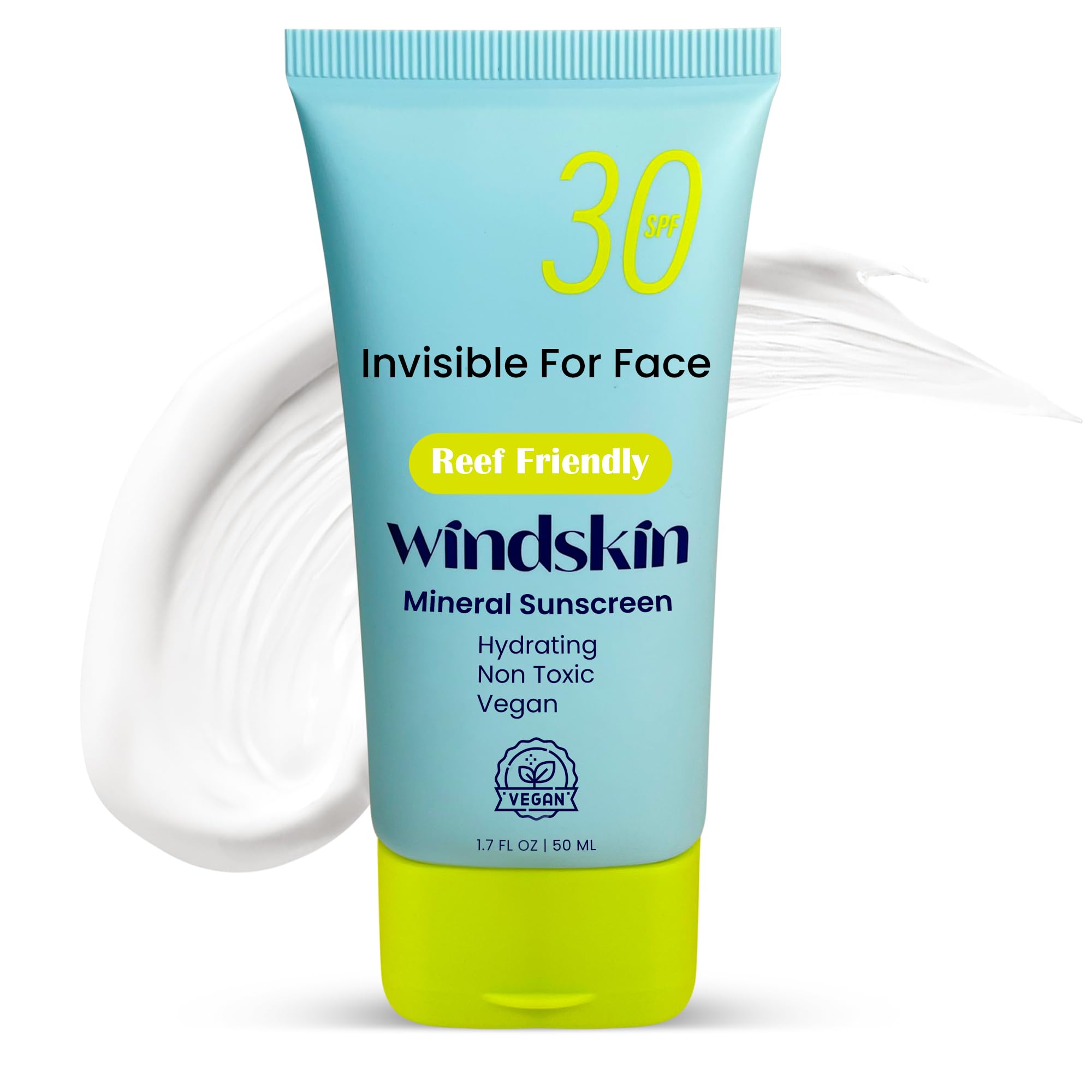 SPF 30 Invisible Zinc Oxide Mineral Sunscreen for Face - Daily Moisturizer for Sensitive & Acne-Prone Skin | Dermatologist Recommended | Perfect for Outdoor Activities & Daily Sun Protection