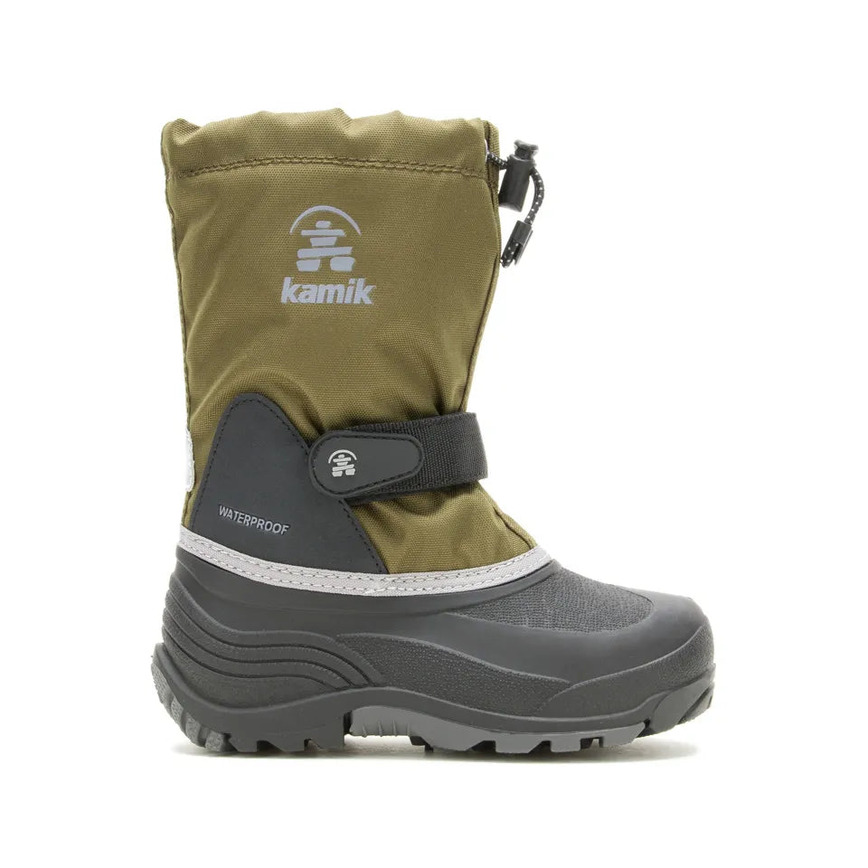 Kamik Dark Olive Waterproof Winter Boots for Women - Warm Snow Boots for Hiking, Walking & Outdoor Activities in Cold Weather