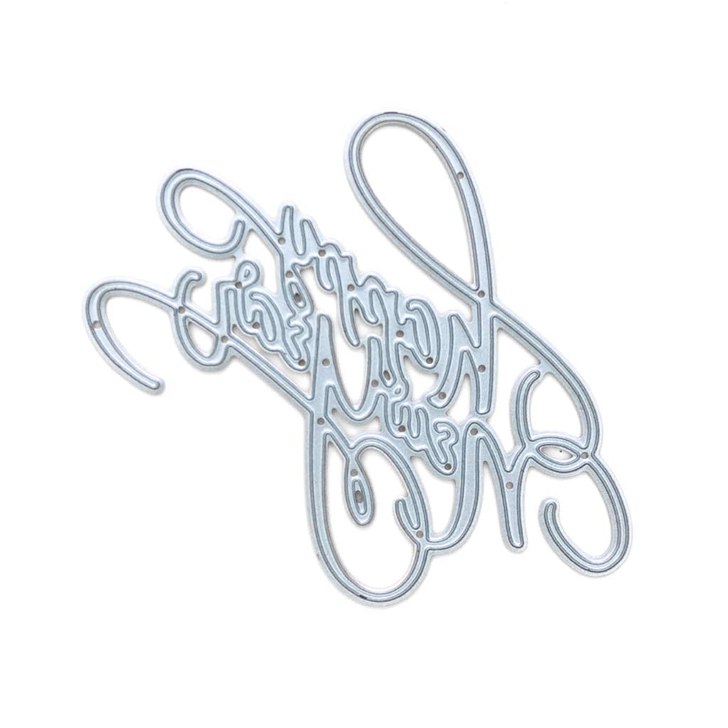 Happy New Year Metal Cutting Dies for DIY Scrapbooking, Album Stamping, Paper Card Making & Craft Decorations | Perfect for Holiday Greeting Cards, Memory Books, and Paper Craft Projects