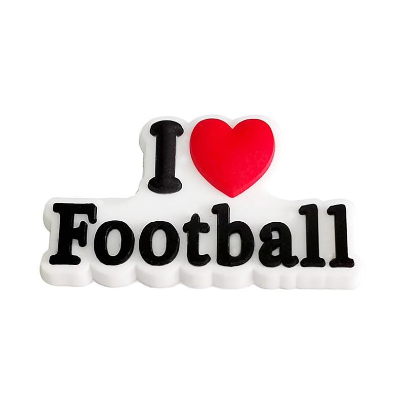 Sports Ball Shoe Charms - Baseball, Basketball, Soccer, Football, Softball & Volleyball Shoe Accessories | Cute Shoe Jewelry for Sneakers & Clogs | Perfect for Sports Parties, Team Gifts & Fan Bracelets