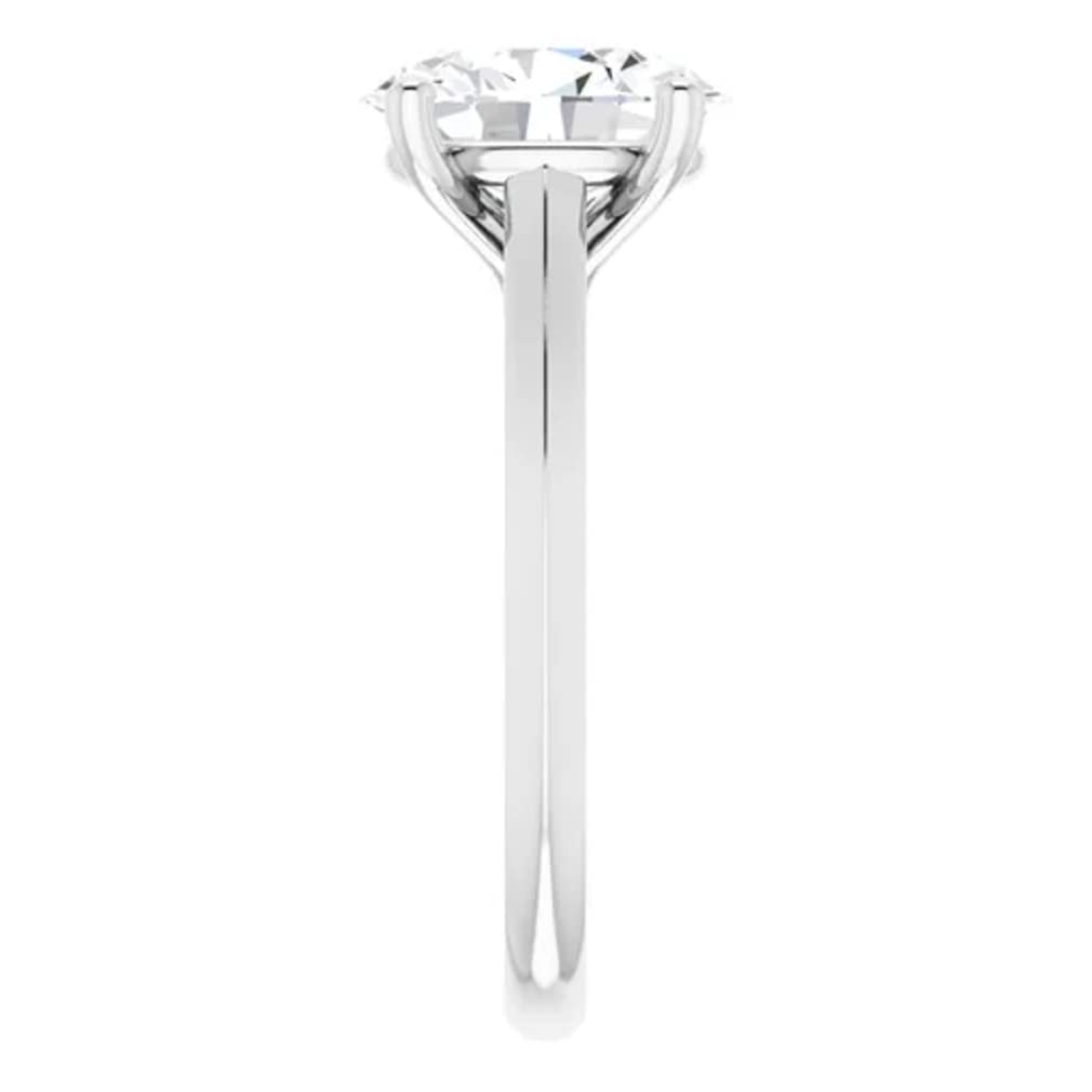 5 CT Oval Colorless Moissanite Engagement Ring for Women - Sterling Silver/Solid Gold Wedding Band Set - 4-Prong Solitaire Bridal Jewelry - Perfect for Proposals, Anniversaries & Special Occasions