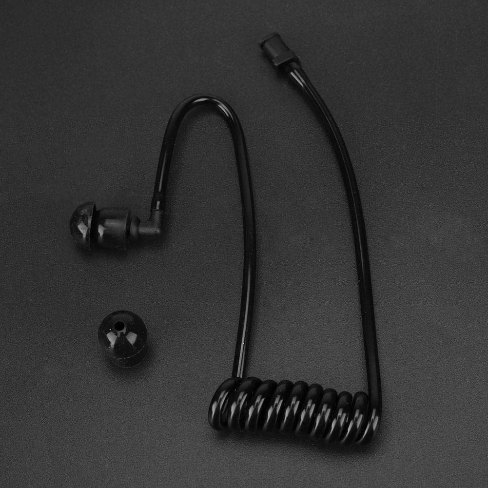 1PCS Replacement Sound Tube for Motorola TLKR Radio Headphones - 1-Pin Earphone Headset Microphone Kit (Black) - Compatible with Motorola TLKR Walkie Talkie Radios for Security, Construction, and Outdoor Activities