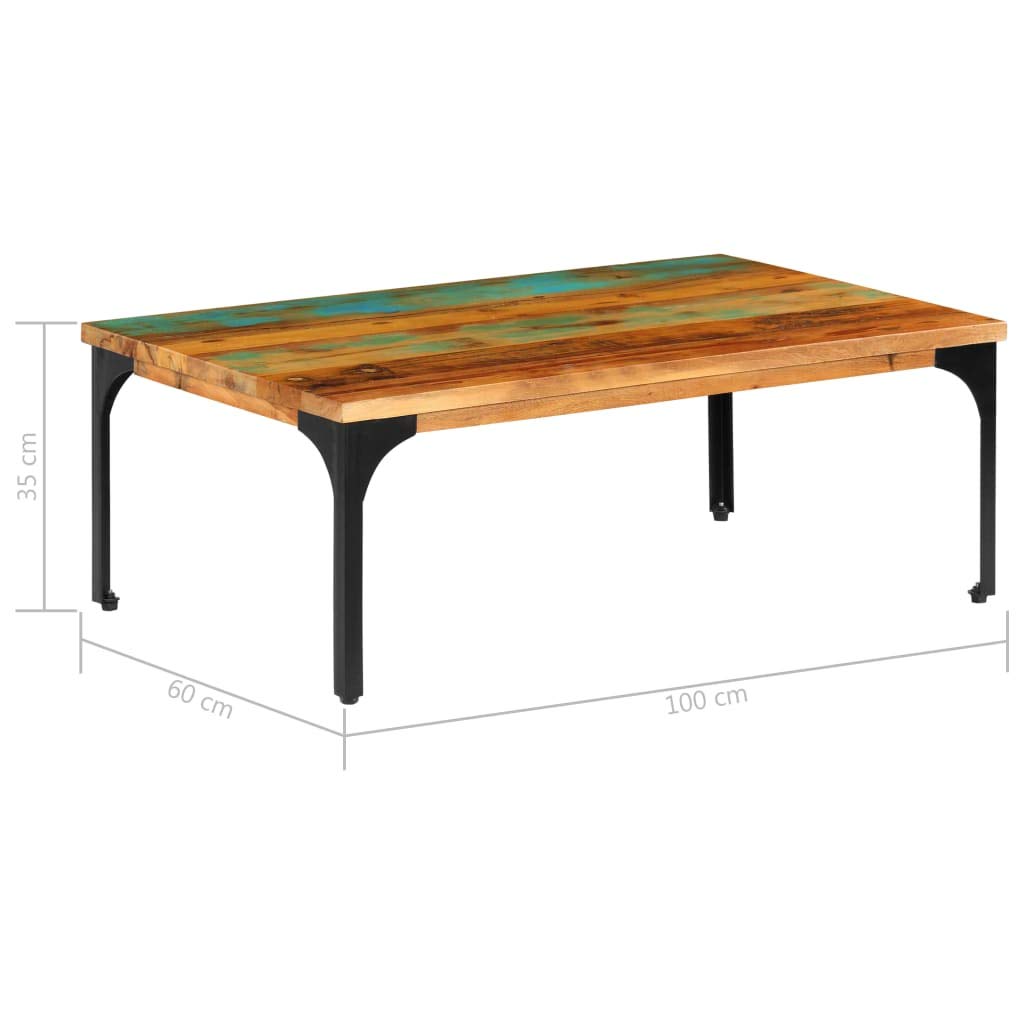 Solid Wood Coffee Table 39.4