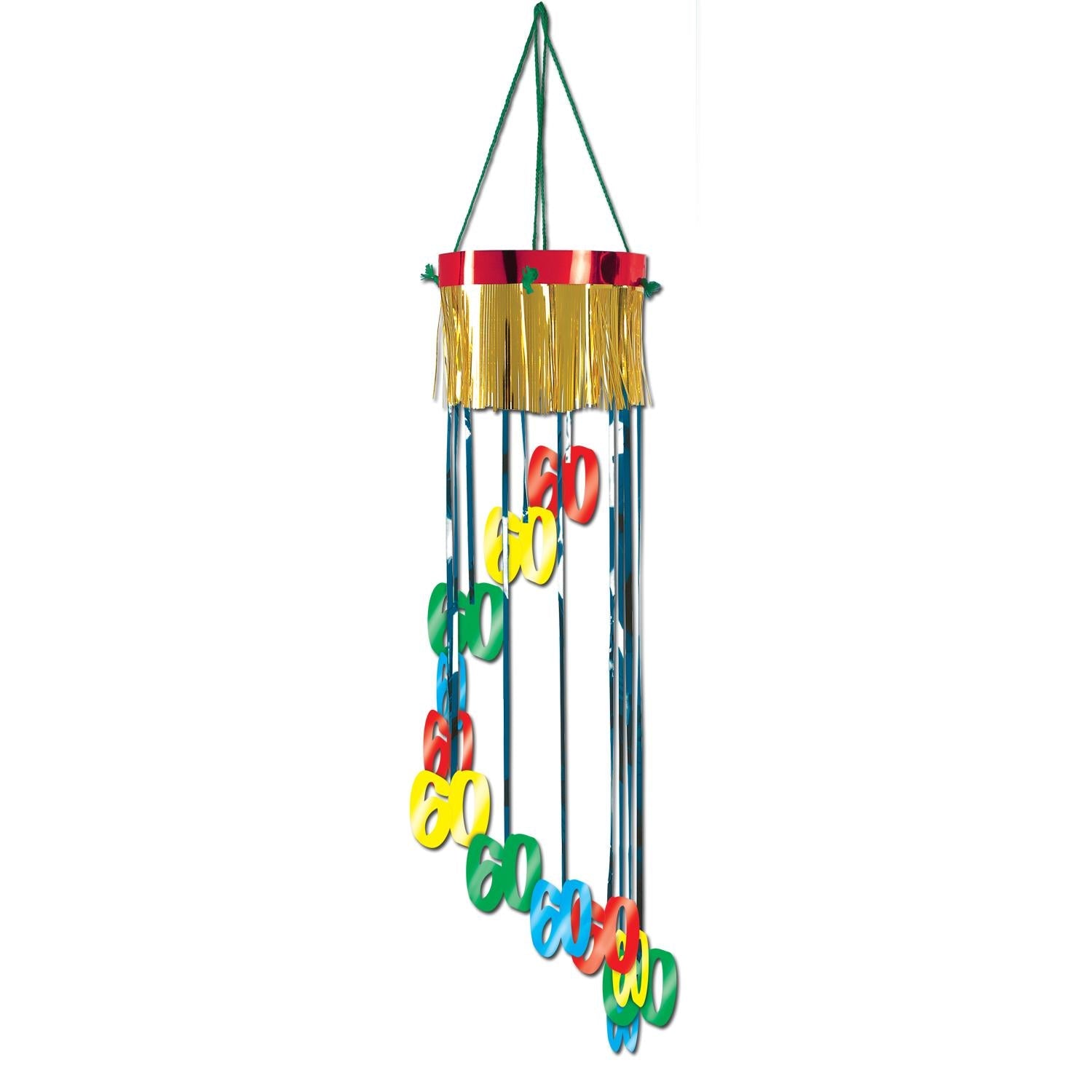 12 Pack Beistle 60th Birthday Party Decorations - Shimmering Spiral Hanging Decor for Milestone Celebrations, Anniversaries & Retirement Parties