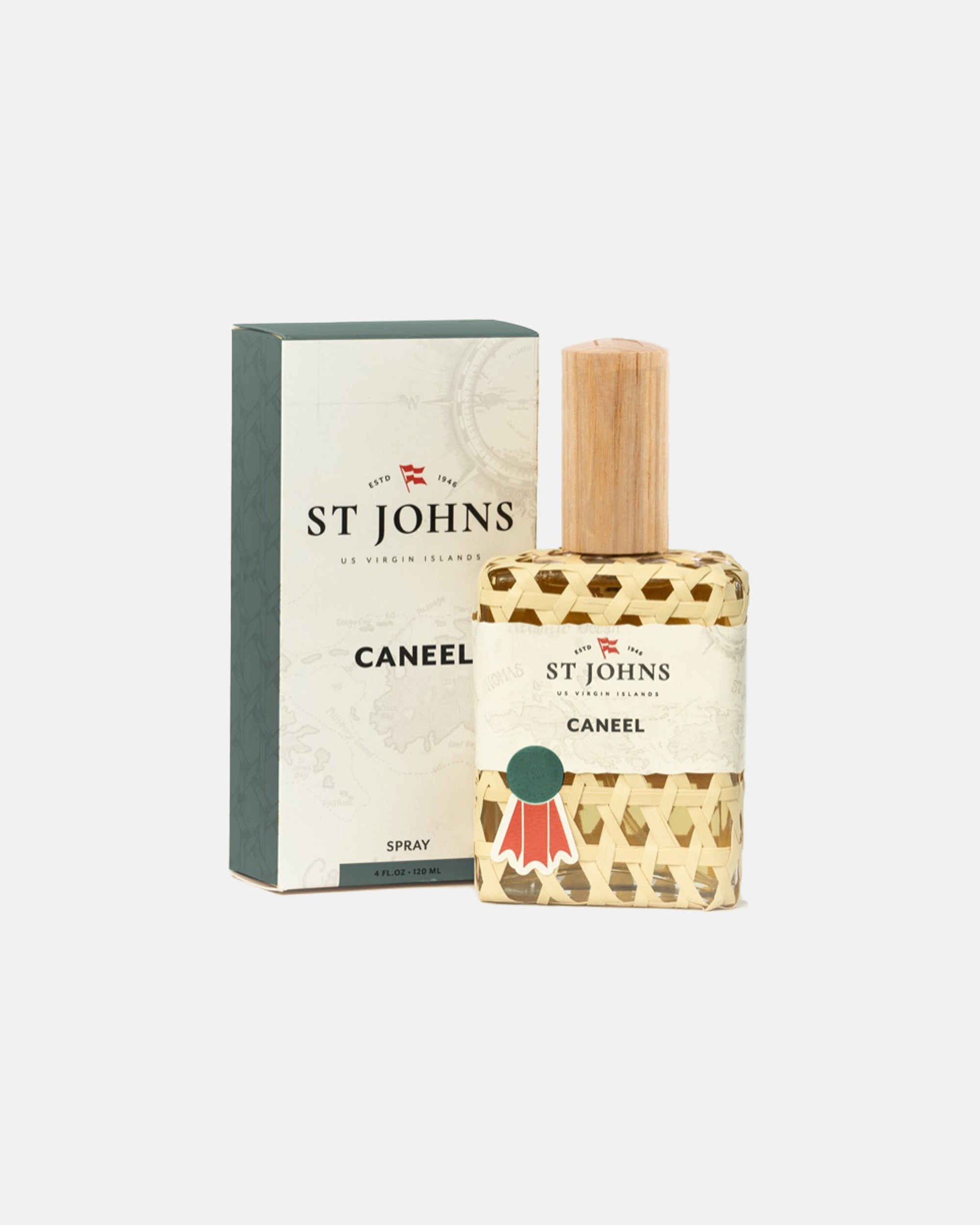 St. John's Bay Rum Caneel Cologne for Men - 4 oz Eau de Cologne Spray - Classic Caribbean Scent for Everyday Wear & Special Occasions