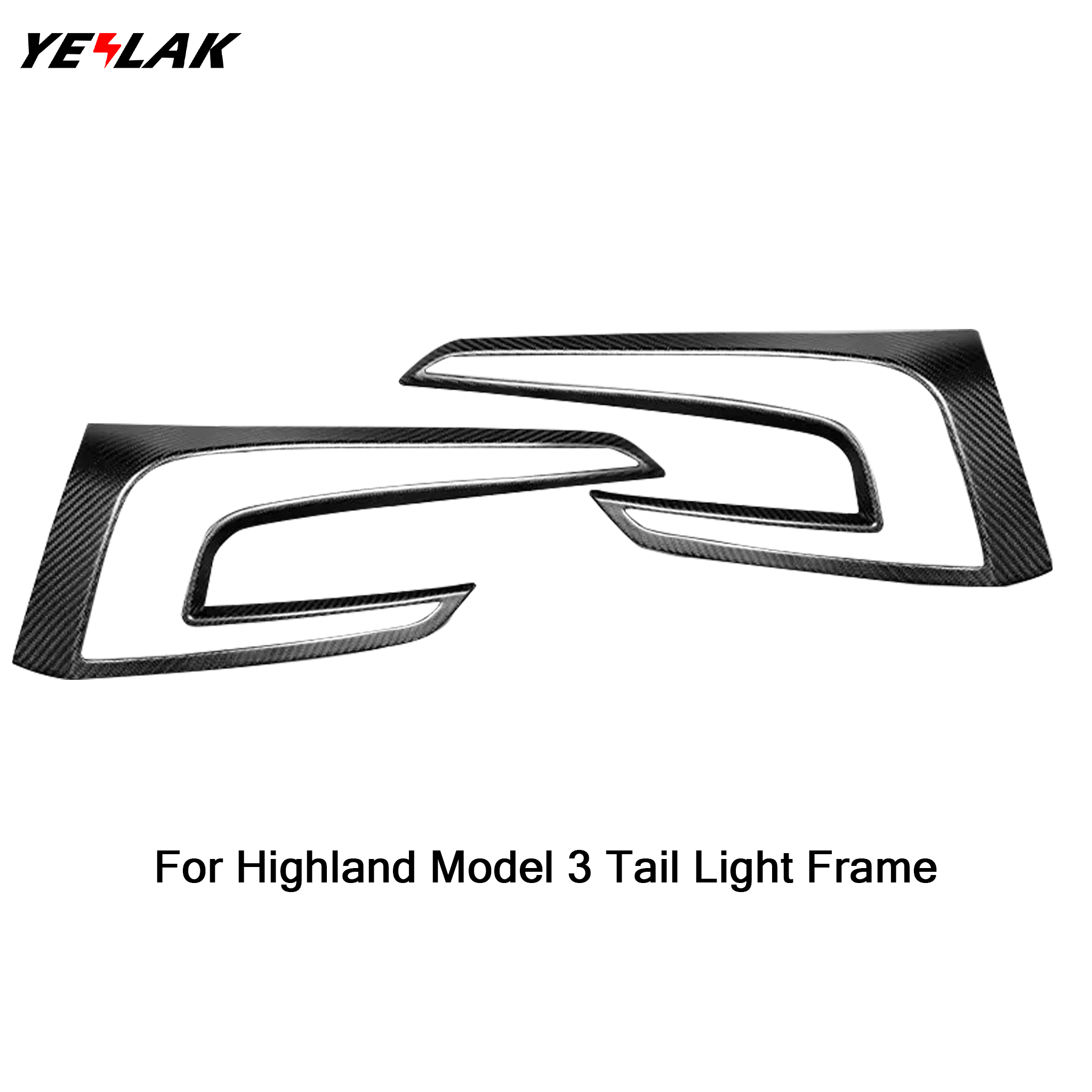 Tesla Model 3 Highland Carbon Fiber Tail Light Accents 2024+ - Sporty Rear Styling Upgrade for Enhanced Night Visibility & Premium Look (Perfect for Car Enthusiasts & Performance Modifications)