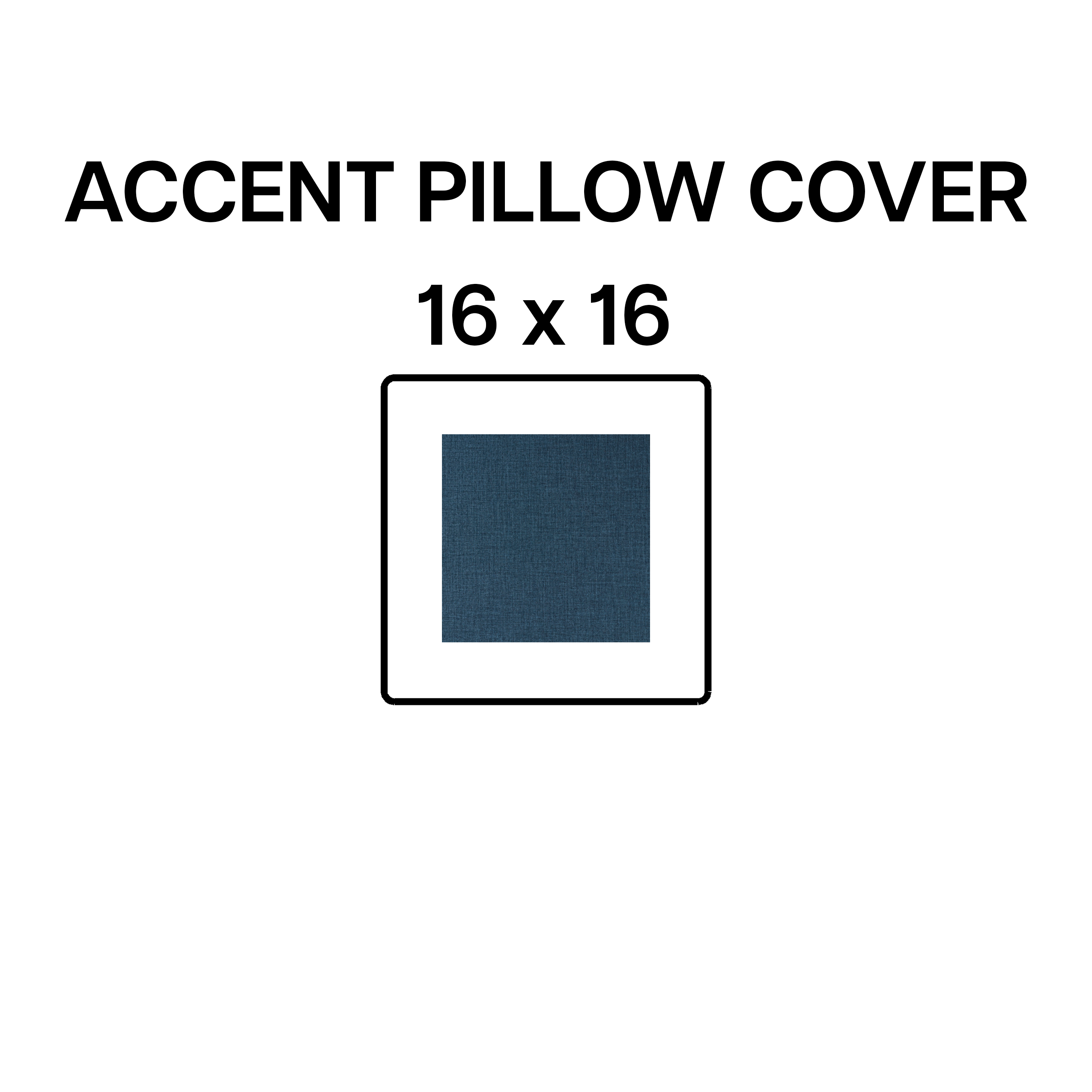 16x16 Inch Decorative Accent Pillow Cover - Yale Blue BP 640 44 | Premium Cotton Throw Pillow Case for Sofa, Bed & Home Decor | Perfect for Living Room, Bedroom & Dorm Styling