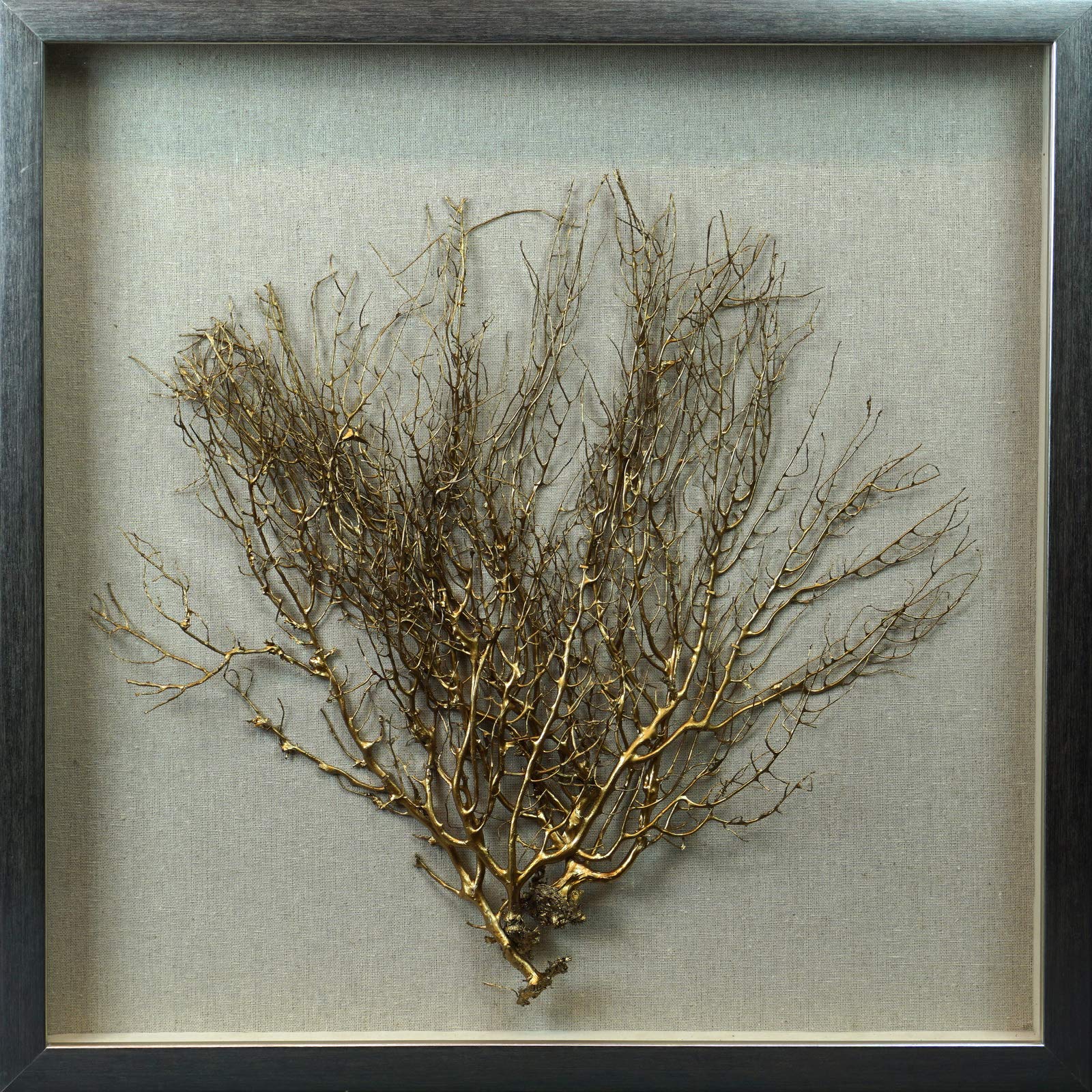 Golden Roots Shadow Box Wall Decor - Handmade 3D Wooden Art for Home & Office - Perfect for Living Room, Bedroom, and Gift Giving