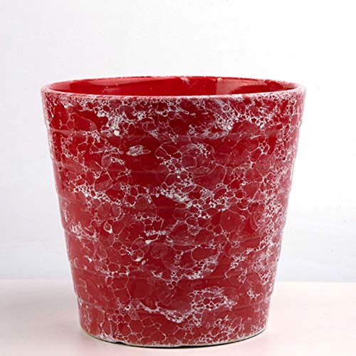 **Breathable Ceramic Flower Pots for Indoor Plants - Large Size, Ideal for Orchids, Crocus & Green Plants in Living Room, Balcony & Home Decor**