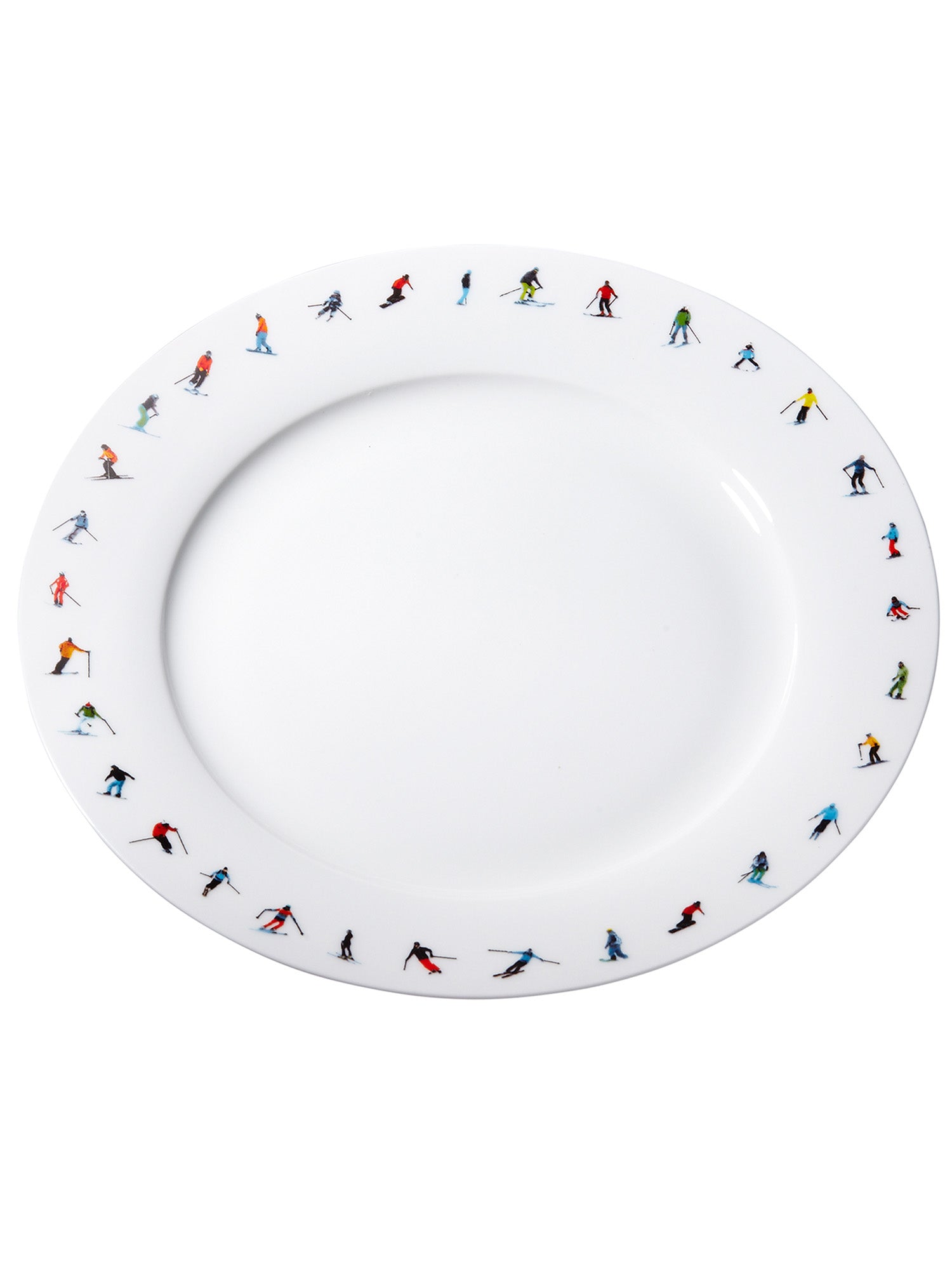 Premium Ski Chain Dinner Plate Set - Durable Stainless Steel for Elegant Dining - Perfect for Ski Resorts, Winter Parties & Holiday Gatherings