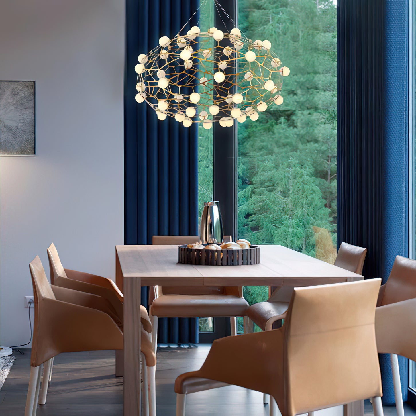 Exquisite Bird's Nest Chandelier - Elegant Crystal Ceiling Light Fixture for Dining Room, Bedroom & Living Room Decor | Perfect for Modern Home, Wedding & Luxury Interior Design