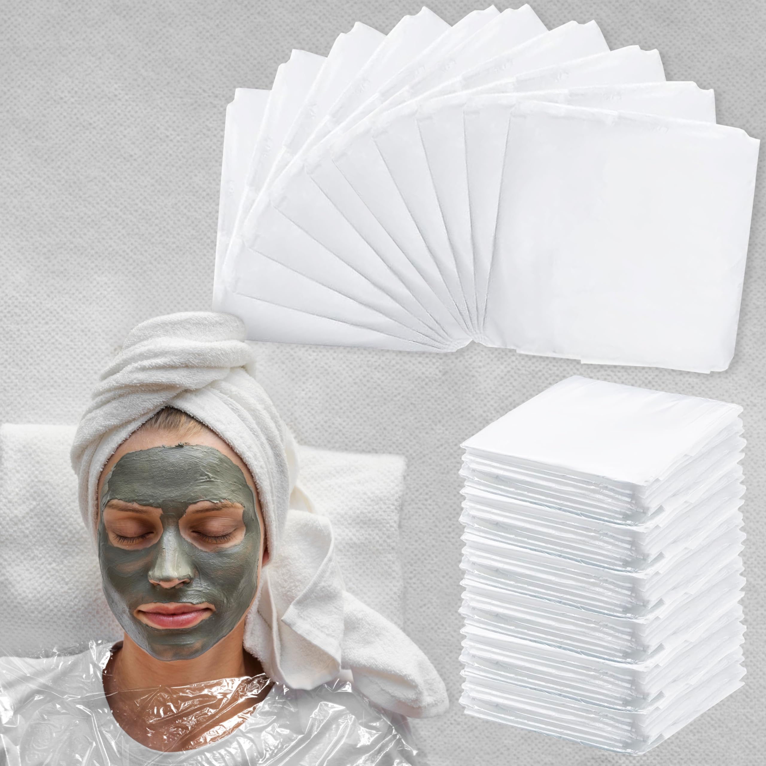 50 Pcs Disposable Plastic Sheeting for Body Wrap & Sauna Bag, 83x47 Inches - Sauna Blanket Liners for Detox, Weight Loss & Spa Treatments
