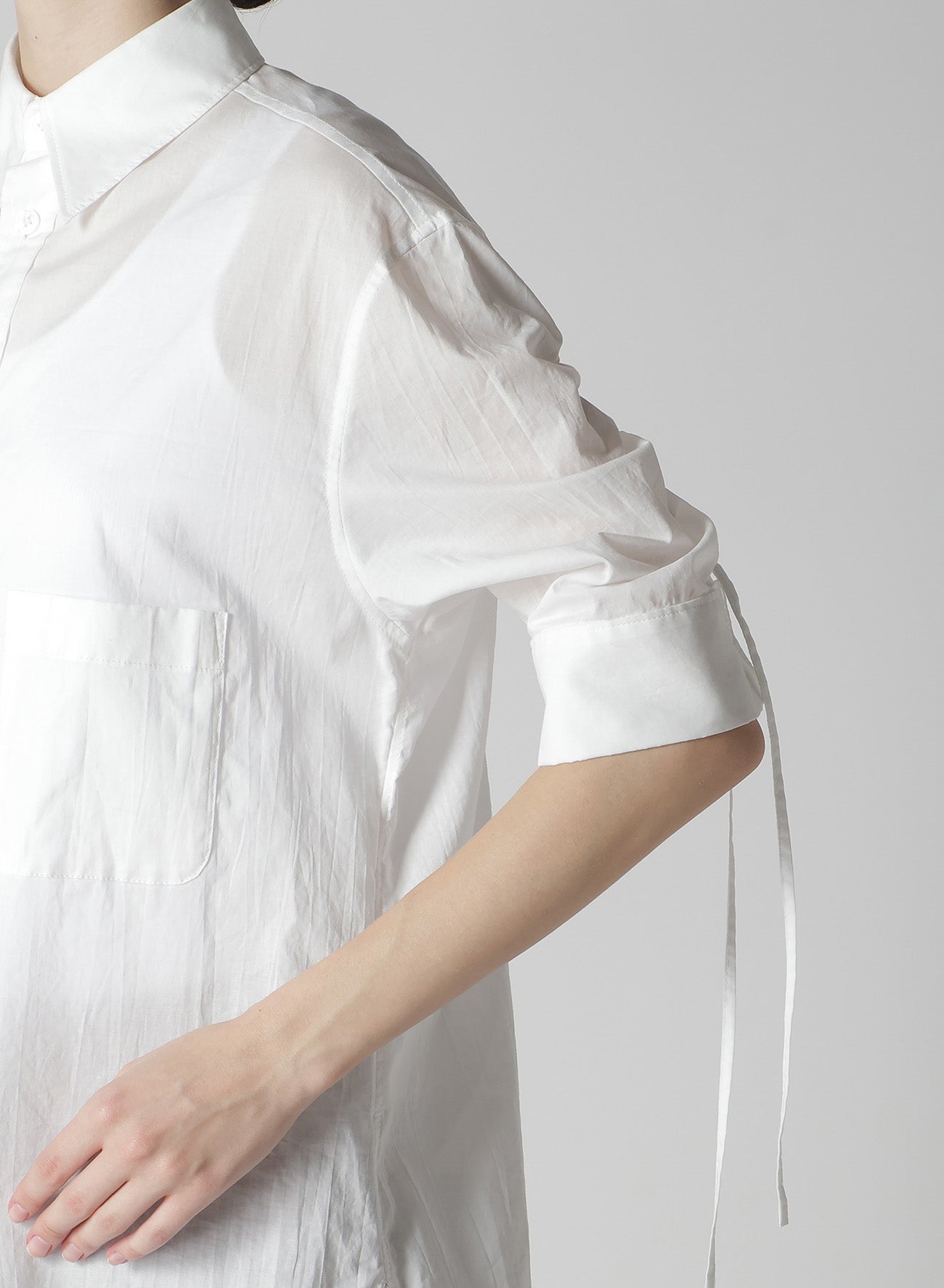 Cotton Lawn Shirring Sleeve Blouse - Women's Elegant Summer Top for Casual Wear, Office & Date Nights