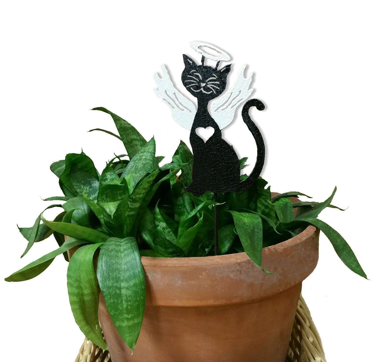 Cat Angel Plant Stake - Garden Memorial Marker for Cats | Perfect for Pet Graves, Flower Beds & Outdoor Decor