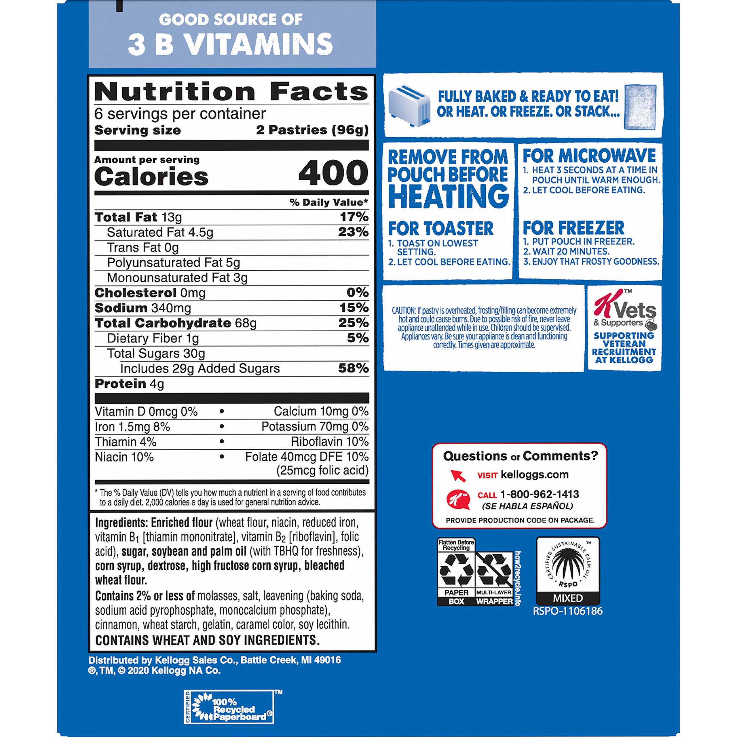 Pop-Tarts Toaster Pastries - Frosted Brown Sugar Cinnamon (12 Boxes, 144 Pastries) | Quick Breakfast, Kids Snacks & On-the-Go Treats for School, Office or Travel