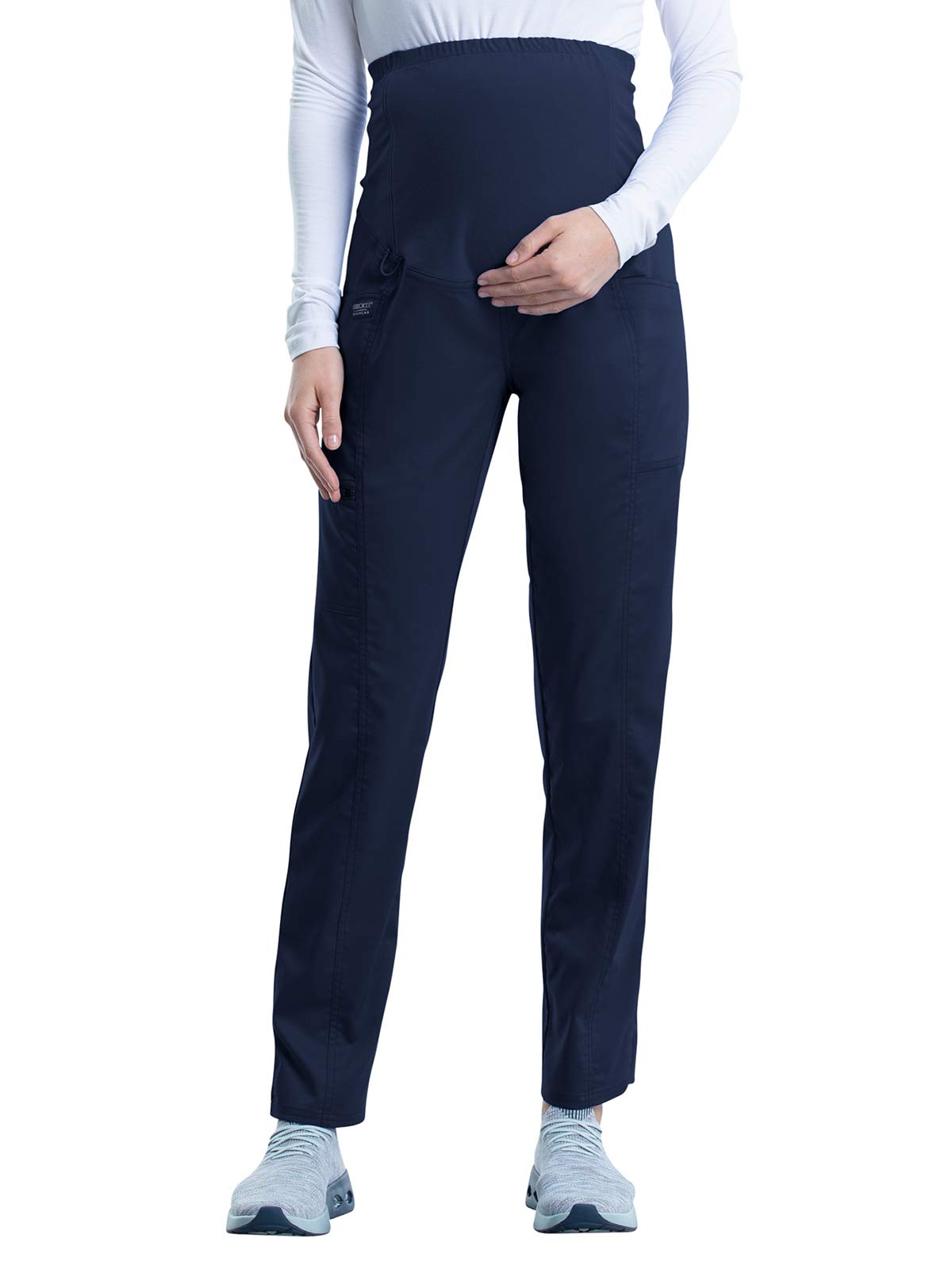 Cherokee Women's Workwear Scrubs Pants - Maternity Straight Leg WW155 for Nurses, Doctors & Healthcare Professionals - Comfortable & Durable Medical Uniforms for Hospital, Clinic & Healthcare Work