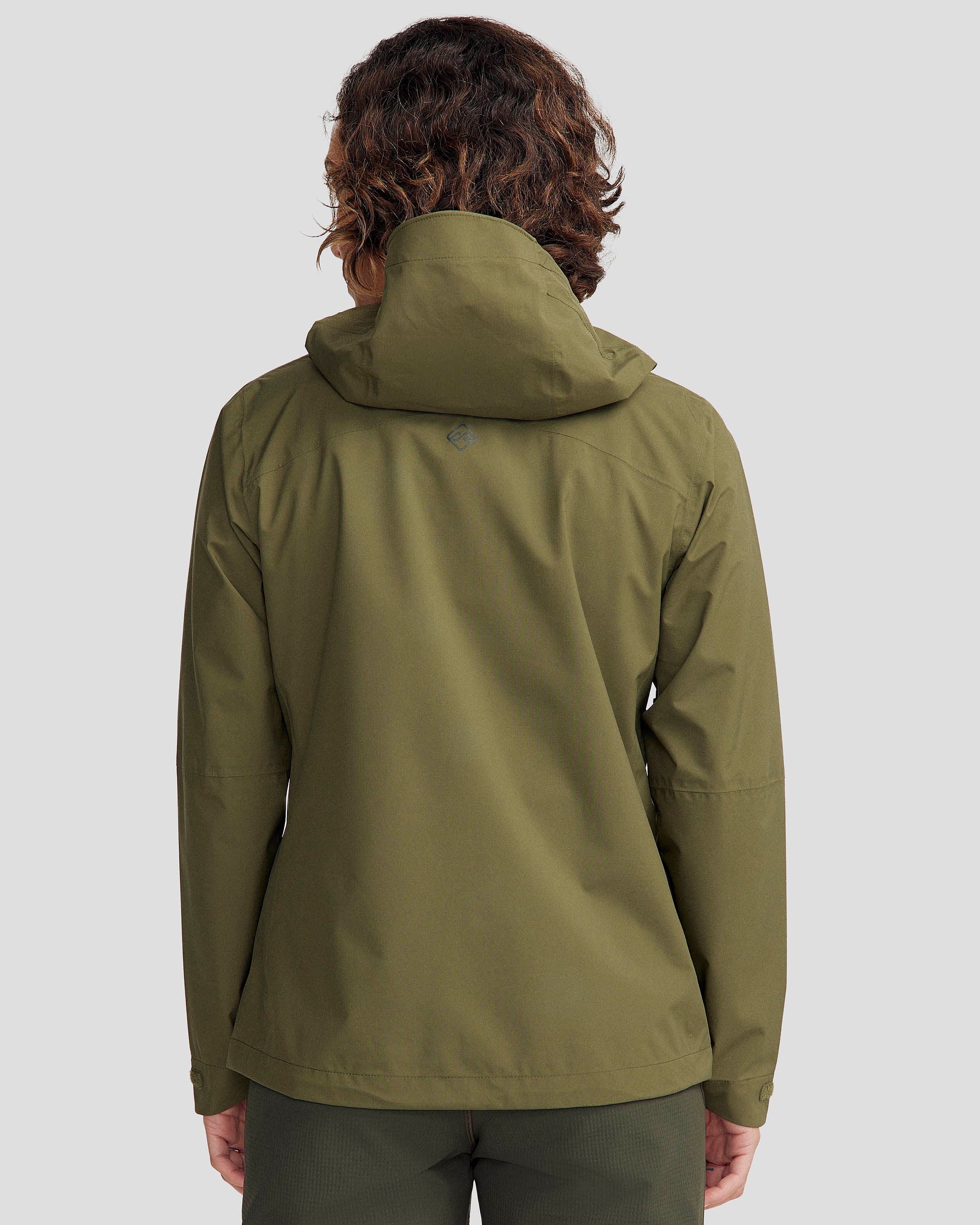 Women's Trailhead Stretch 2.5 Layer Waterproof Rain Jacket - Light Moss Green - Hiking, Camping & Outdoor Activities