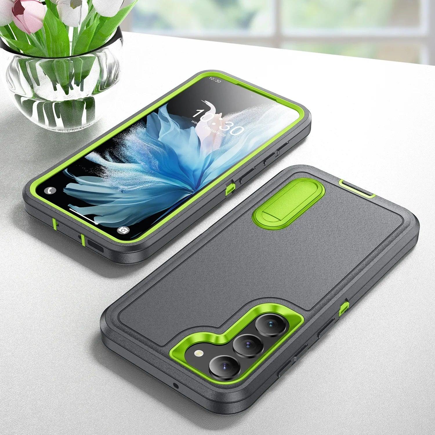 Samsung Galaxy S24 Plus Shockproof Case with Kickstand - Anti-Dust, Military-Grade Protection for Outdoor & Active Lifestyle