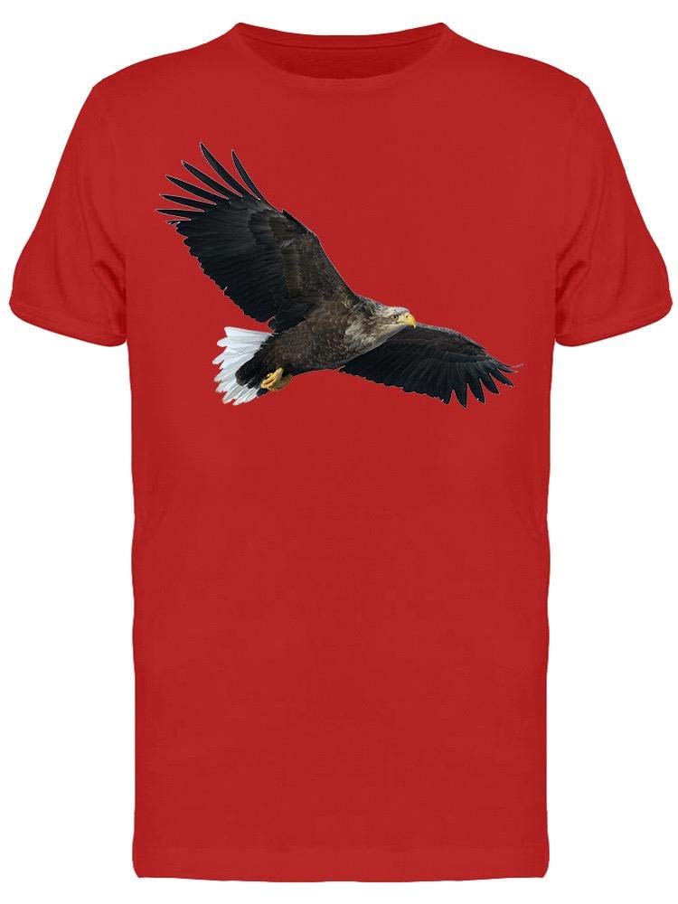 Men's Flying White Tail Eagle Graphic T-Shirt - Cool Animal Print Tee for Casual Wear, Outdoor Adventures & Gifts