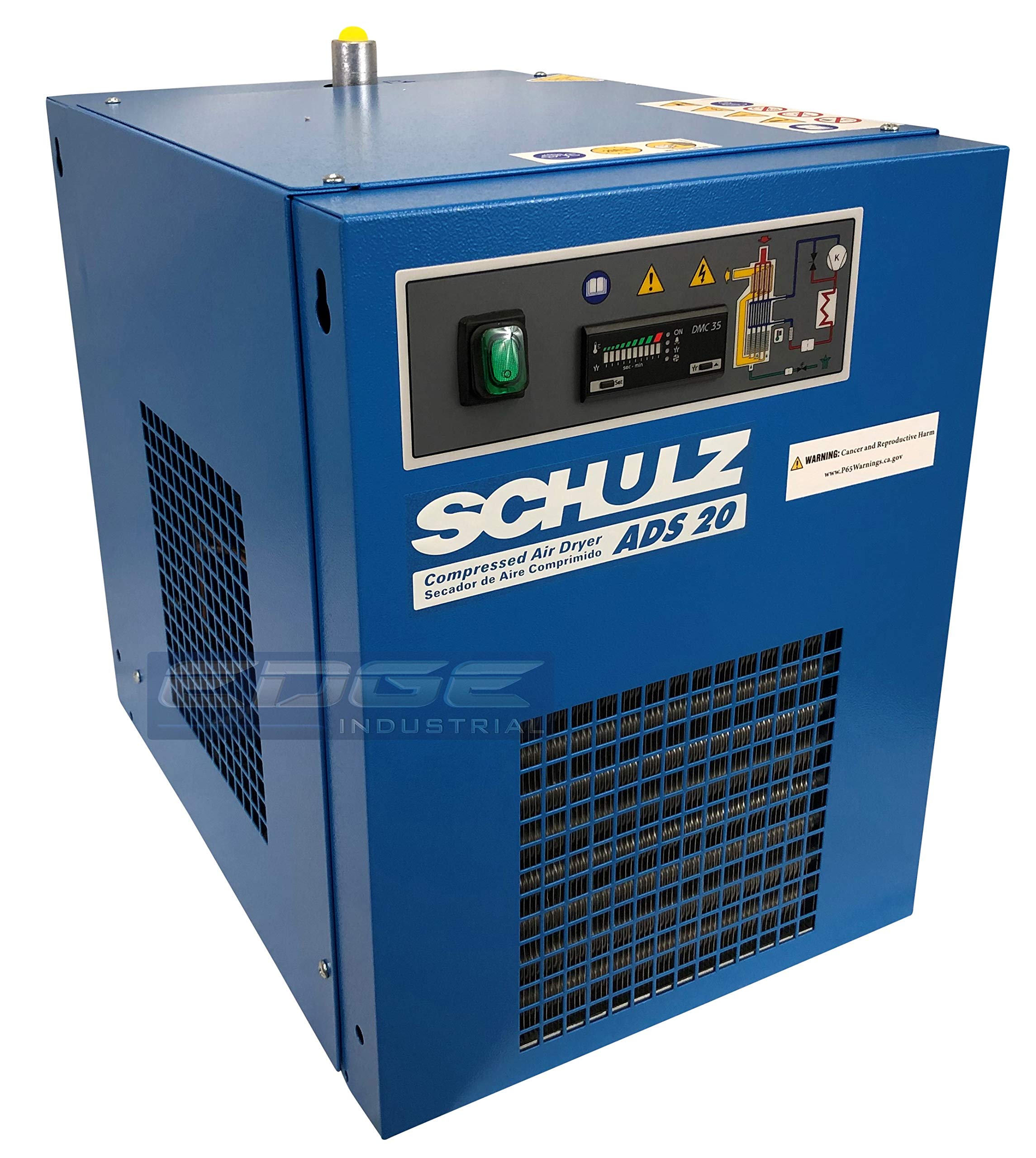 Schulz Refrigerated Air Dryer for Air Compressor – 20 CFM Standalone Unit, Ideal for 5HP Compressors | Perfect for Workshops, Automotive Shops & Industrial Compressed Air Systems