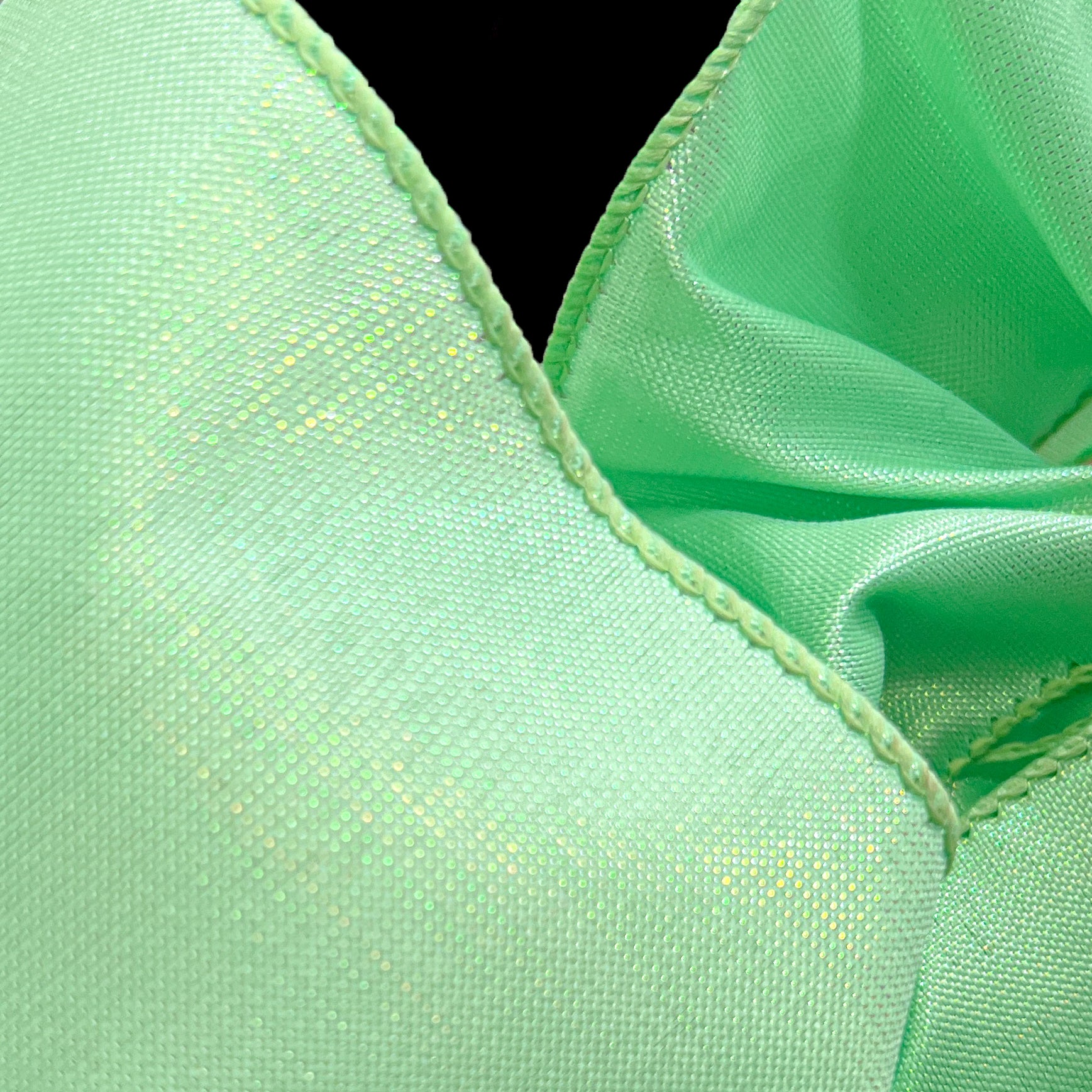 1.5 Inch Iridescent Mint Green Solid Ribbon - 10 Yards for Gift Wrapping, Crafts, and DIY Decorations