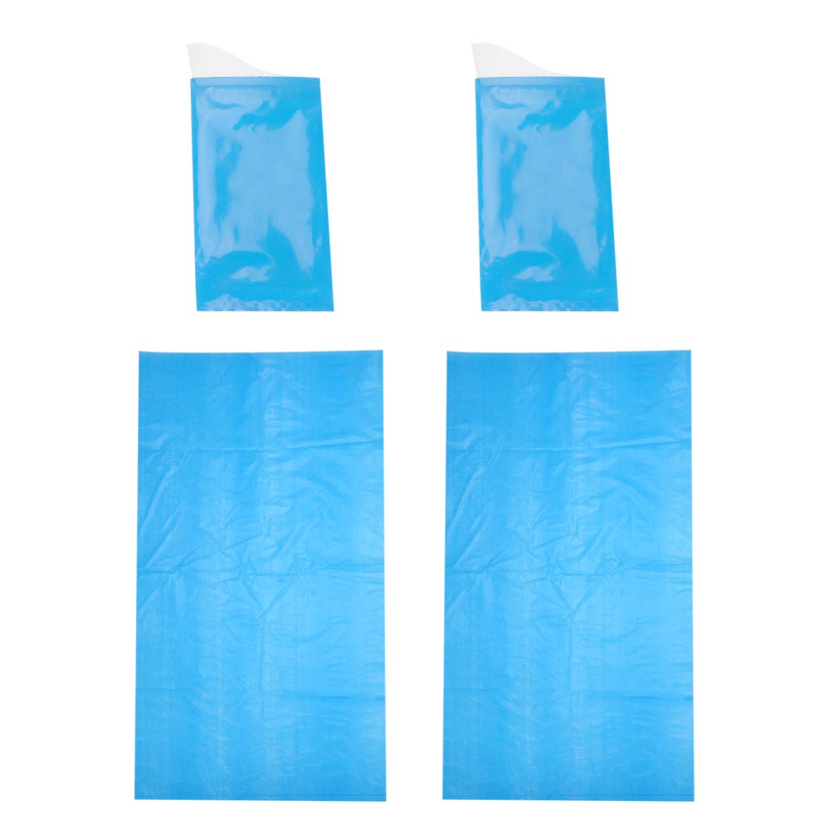 EXCEART Disposable Urine Bags 600ml (4 Pack, Blue) - Portable Emergency Urinal & Vomit Bags for Travel, Camping, Hiking, Road Trips & Outdoor Activities - Compact & Hygienic Solution for On-the-Go Needs