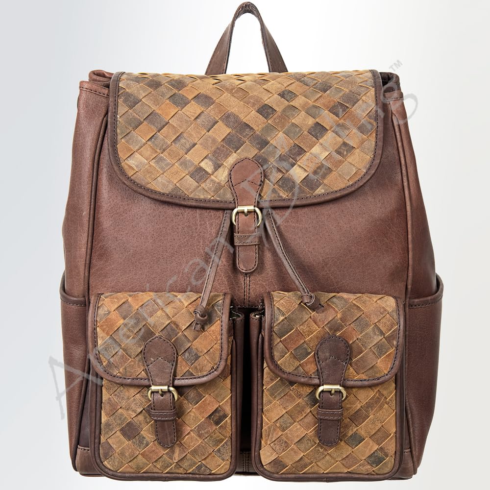 Premium Genuine Leather Backpack for Women - Full Grain Western Style Laptop Bag, Durable School & Travel Backpack Purse | Perfect for Work, College & Outdoor Adventures