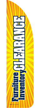 Feather Flag Banner for Sidewalk Advertising - Furniture Store Inventory Clearance Sale (Flag Only) | Perfect for Outdoor Promotions, Grand Openings & Retail Events