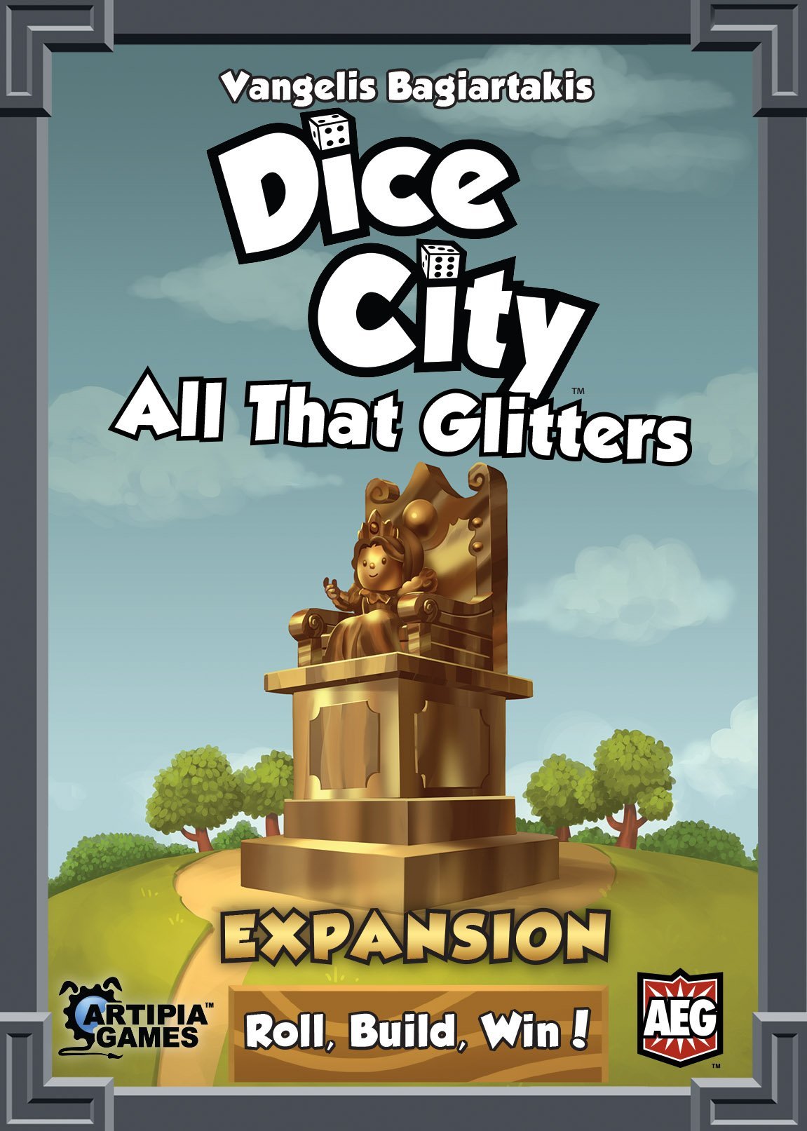 Dice City: All That Glitters Board Game by Alderac Entertainment Group (AEG) - Strategic City-Building Fun for Family Game Nights