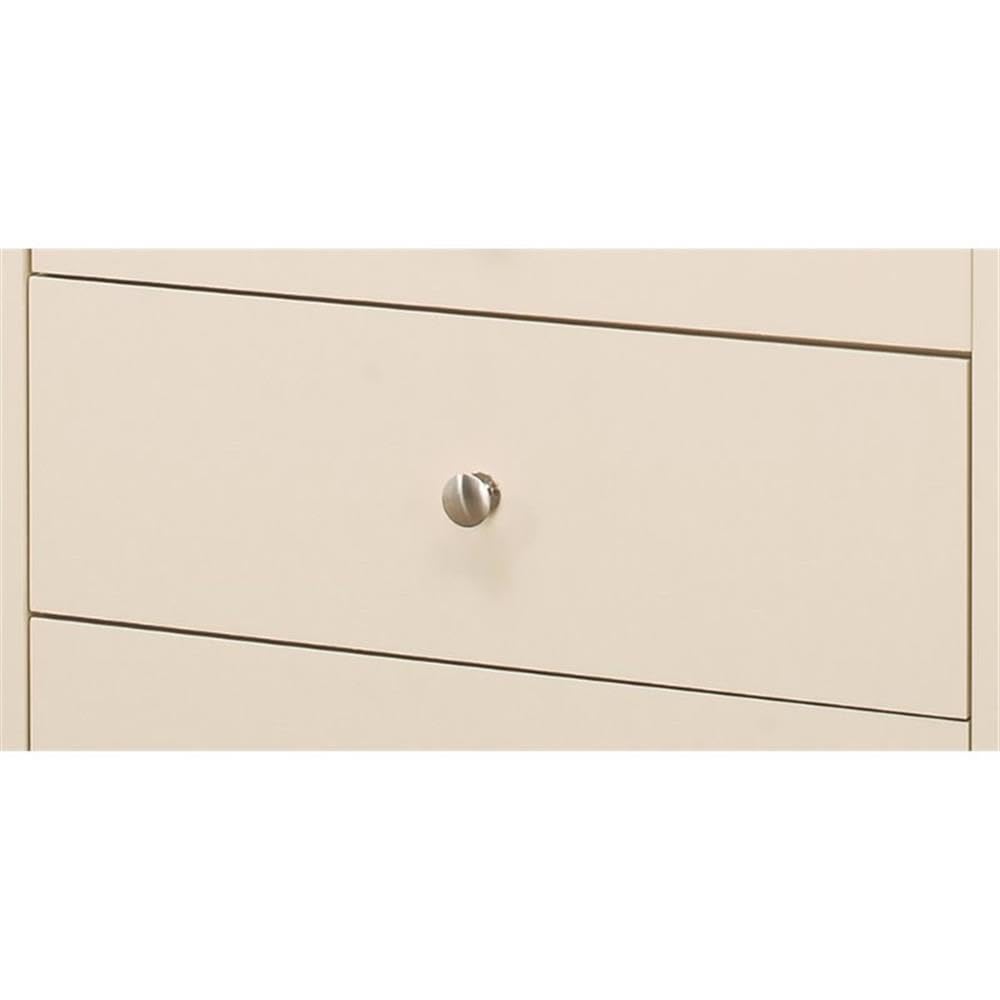 Glory Furniture Hammond 3-Drawer Nightstand in Beige - Modern Bedside Table with Storage for Bedroom, Guest Room & Dorm