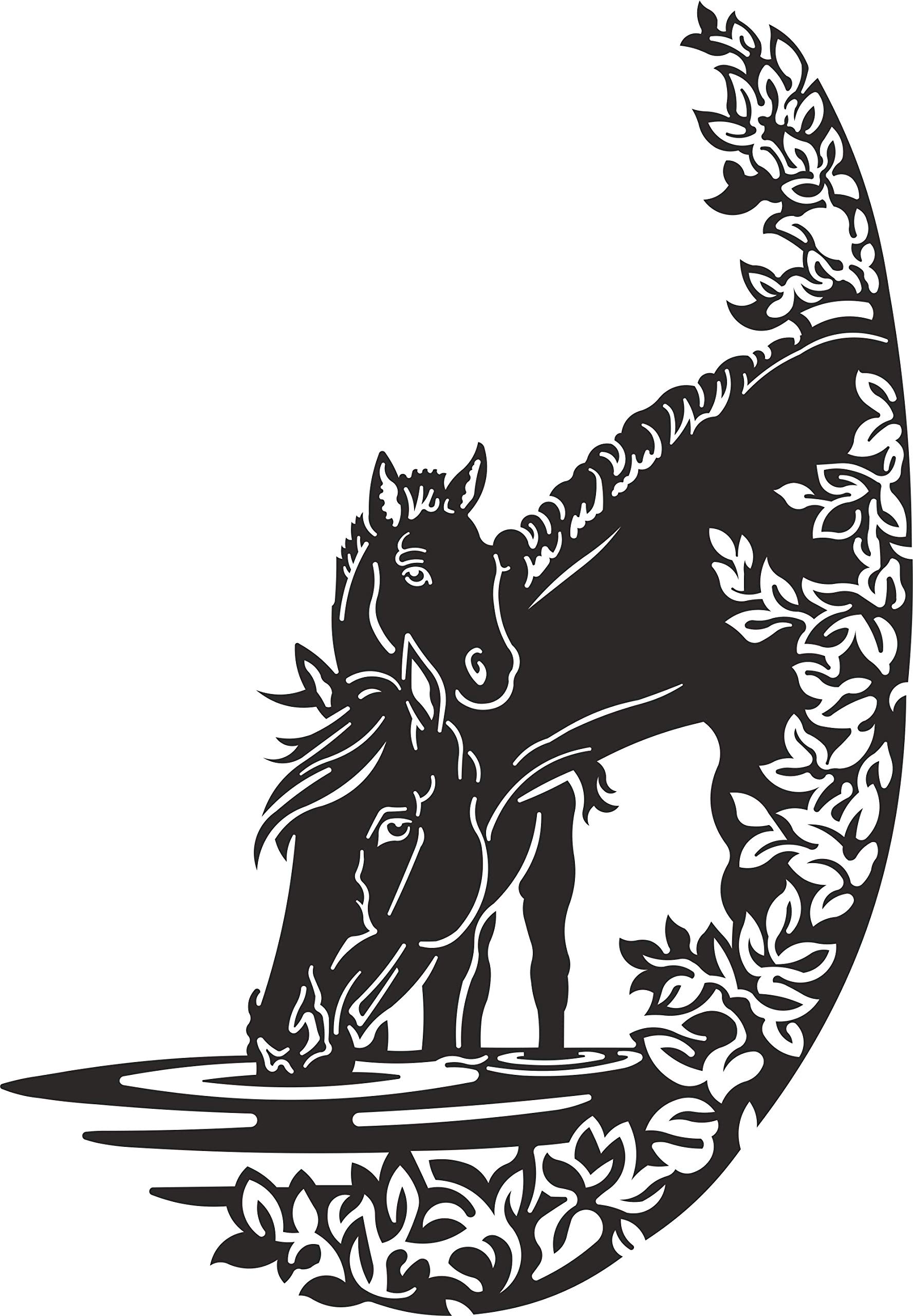 Metal Wall Art Horses - Pure Family Design, Unique Metal Decor, Wall Art & Poster, Perfect for Home, Office, or Gift Giving