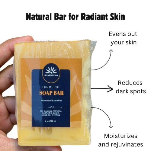Ultimate Glow Turmeric Skincare Kit - 5 Piece Set with Cleanser, Toner, Serum, Face Cream & Bar Soap | Brightening & Anti-Aging Routine for Glowing Skin | Perfect for Daily Skincare & Self-Care