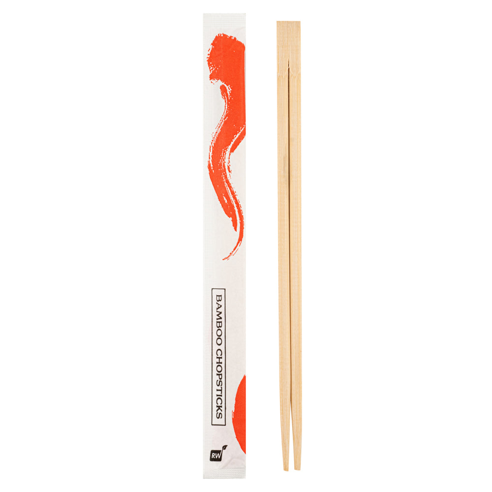 Natural Bamboo Twin Chopsticks - Eco-Friendly, Durable & Reusable - 100 Count Box - Perfect for Asian Cuisine, Sushi, Noodles & Home Dining
