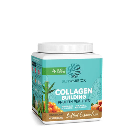 Sunwarrior Collagen Building Protein Peptides Powder - Vegan Collagen Booster for Skin, Hair & Nails - Supports Joint Health & Anti-Aging - Perfect for Smoothies, Coffee & Baking (Gluten-Free, Dairy-Free)