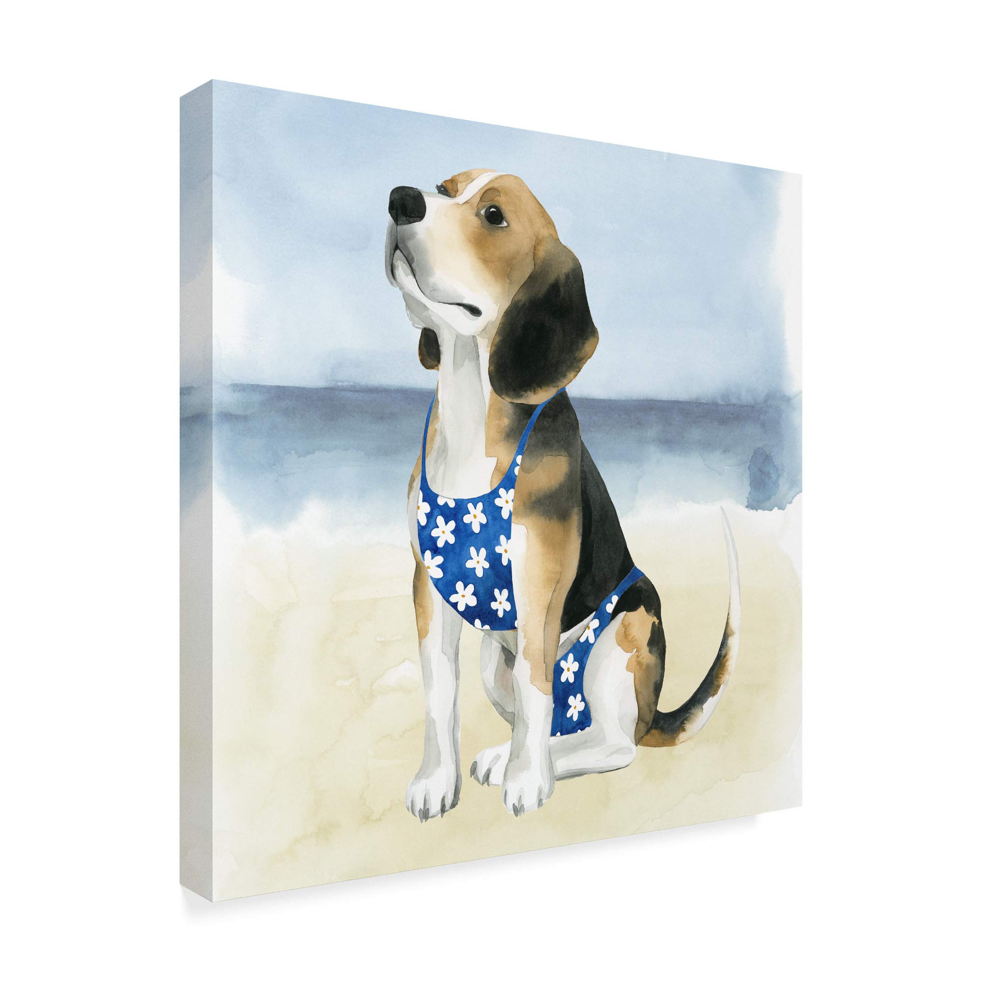 Grace Popp Hot Dog II Art Print - 18x18 Inch Framed Wall Decor for Kitchen, Diner & Retro Home Decor